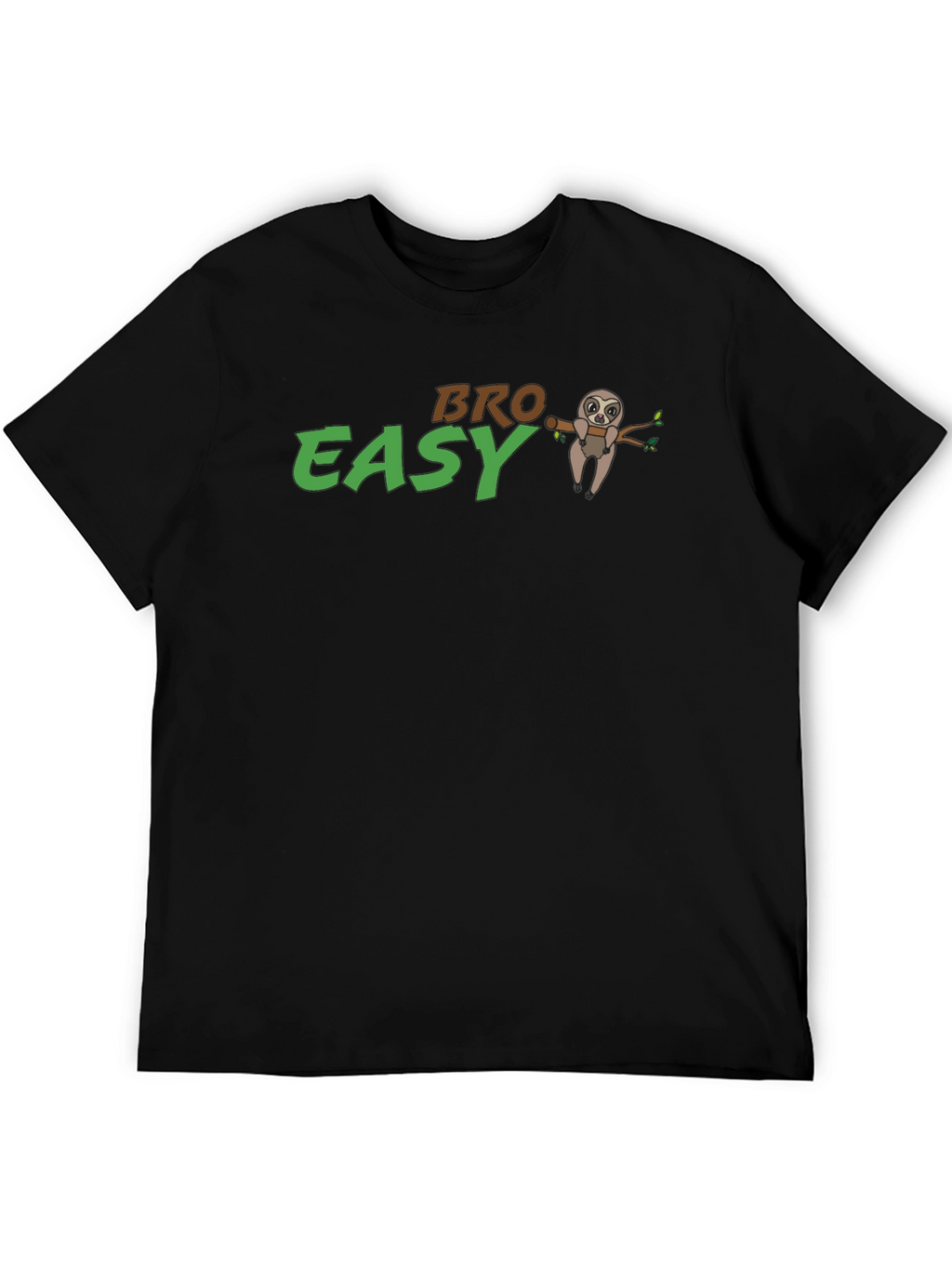 Bro Easy Sloth Graphic T-Shirt - Relaxed Fit