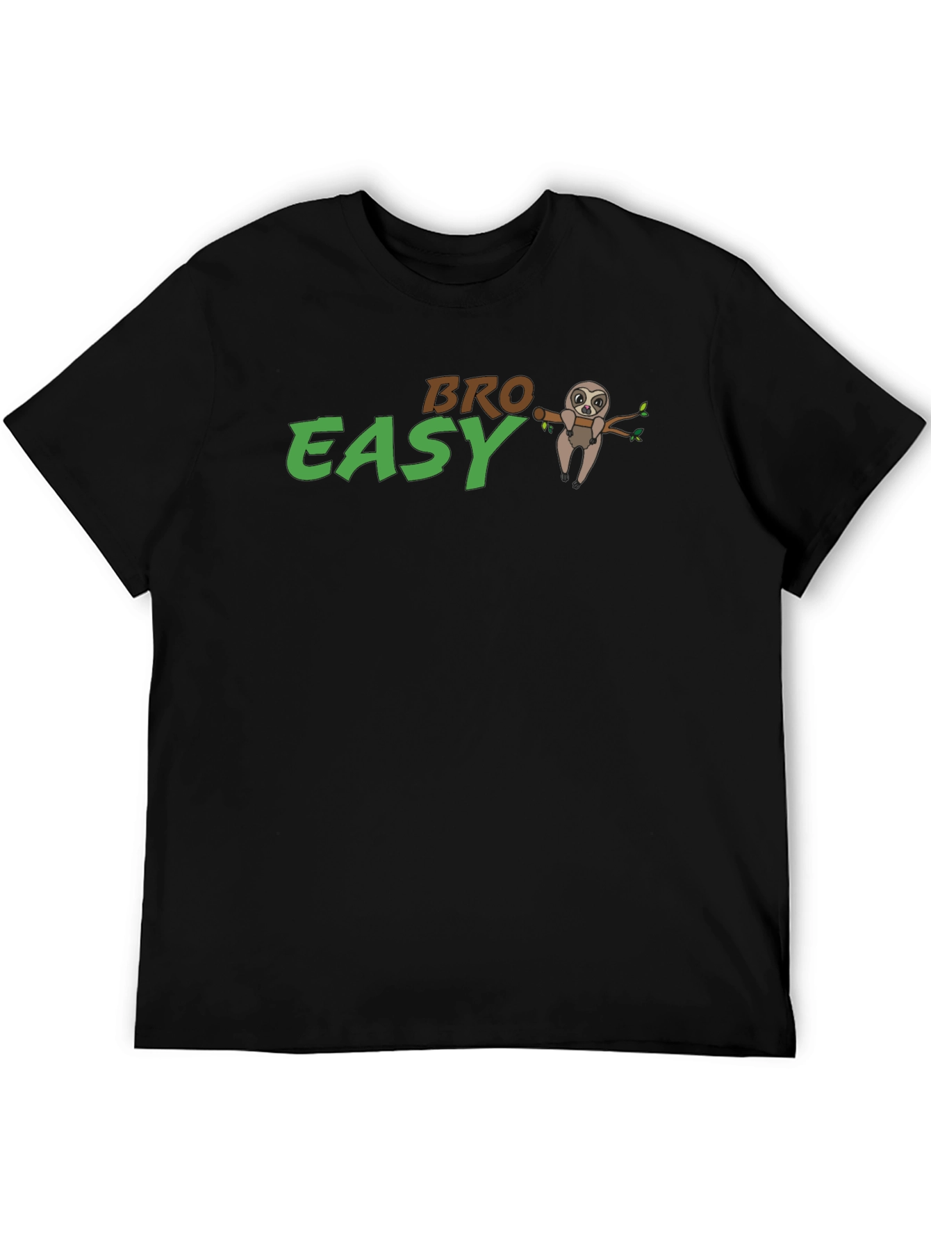 Bro Easy Sloth Graphic T-Shirt - Relaxed Fit