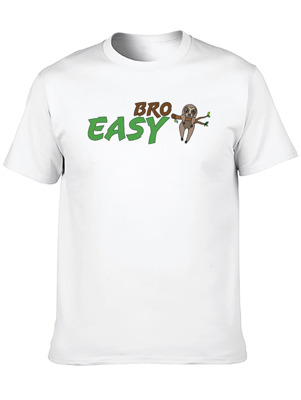 Bro Easy Sloth Graphic T-Shirt - Relaxed Fit