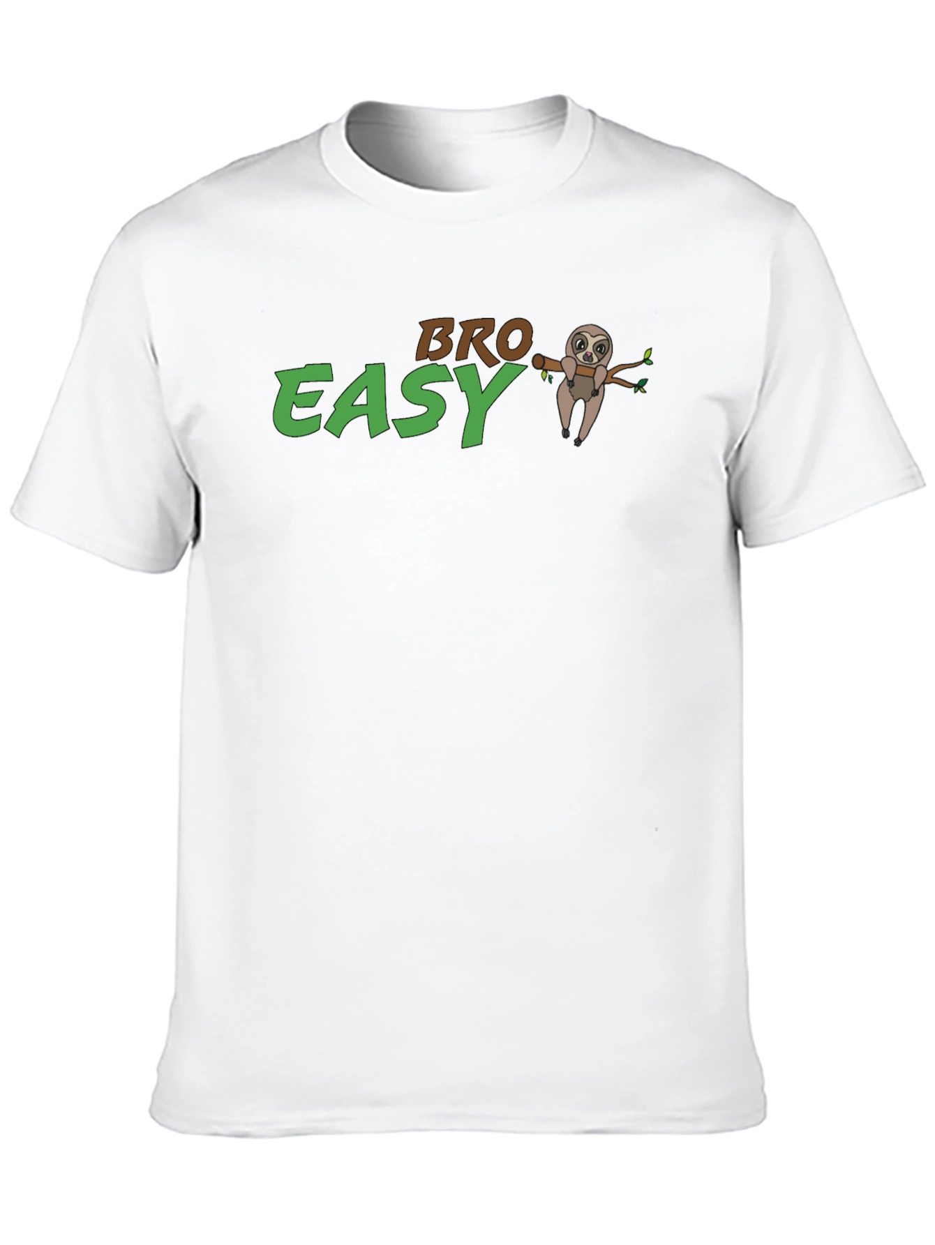 Bro Easy Sloth Graphic T-Shirt - Relaxed Fit