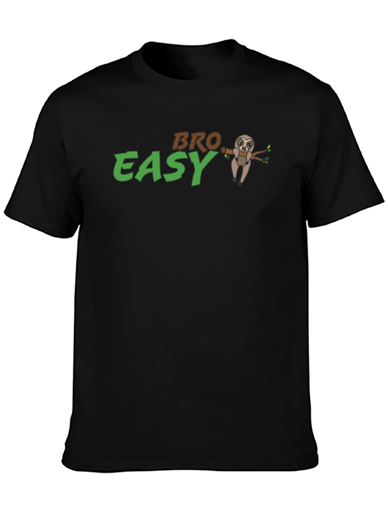 Bro Easy Sloth Graphic T-Shirt - Relaxed Fit