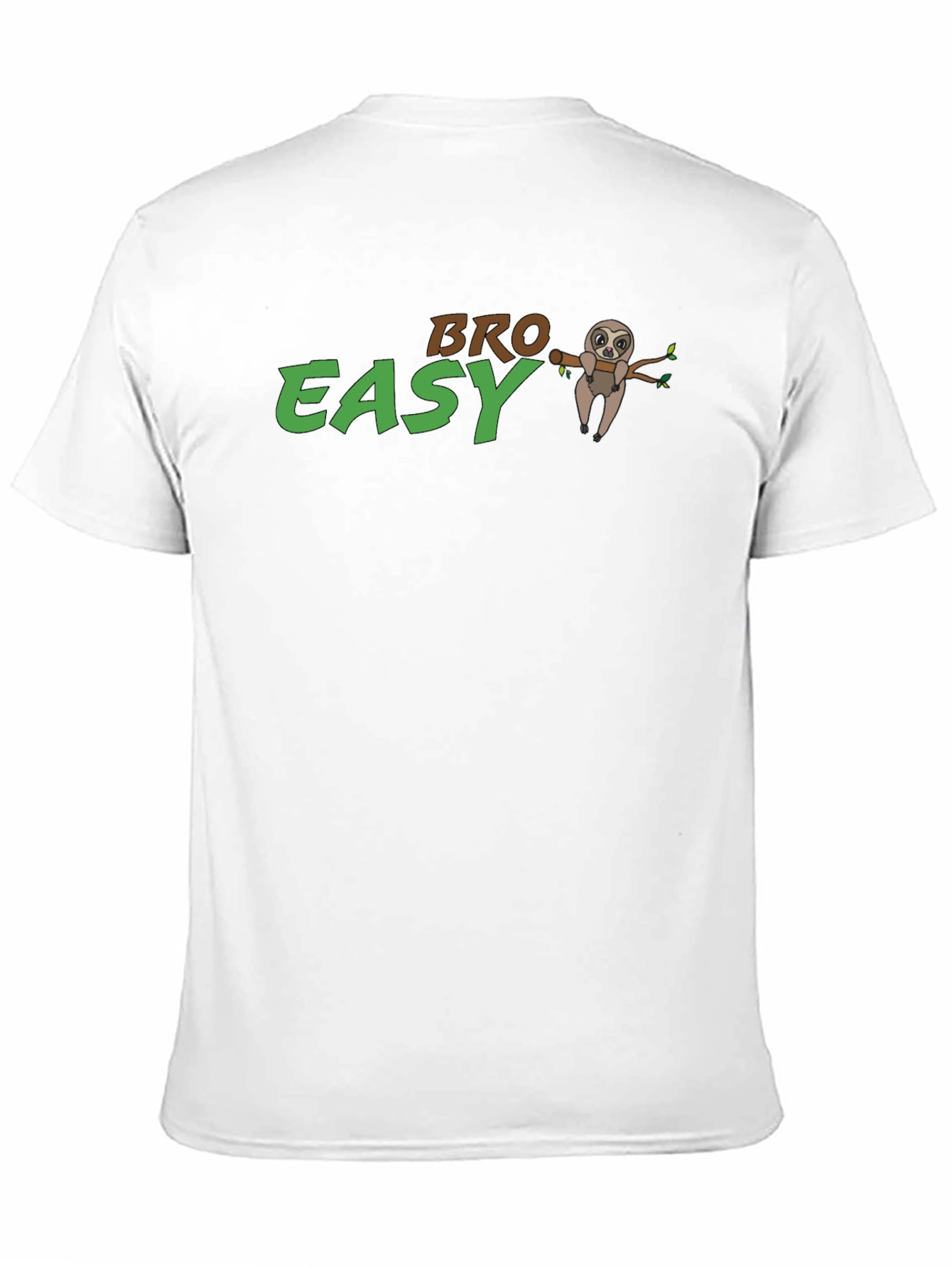 Bro Easy Sloth Graphic T-Shirt - Relaxed Fit