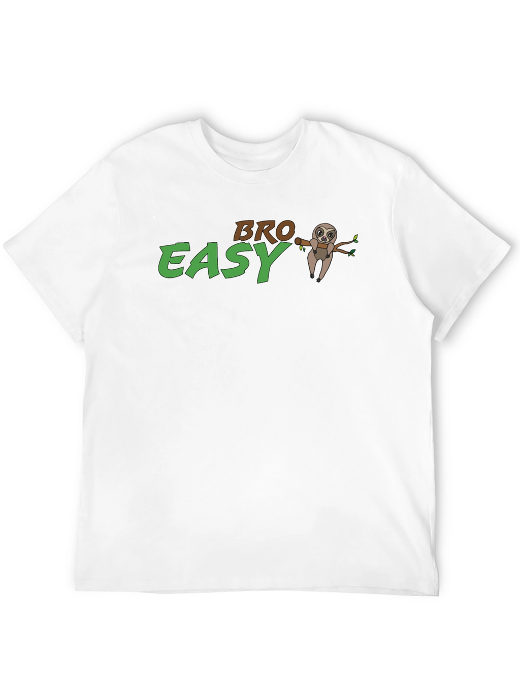 Bro Easy Sloth Graphic T-Shirt - Relaxed Fit