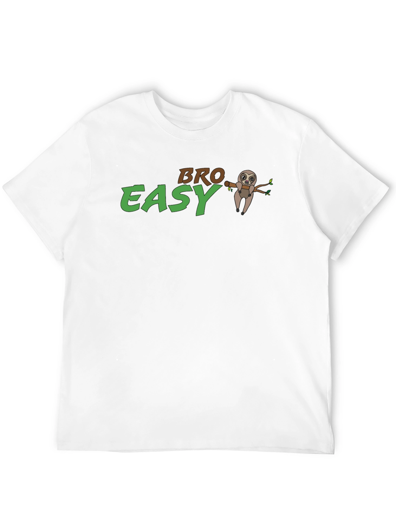 Bro Easy Sloth Graphic T-Shirt - Relaxed Fit