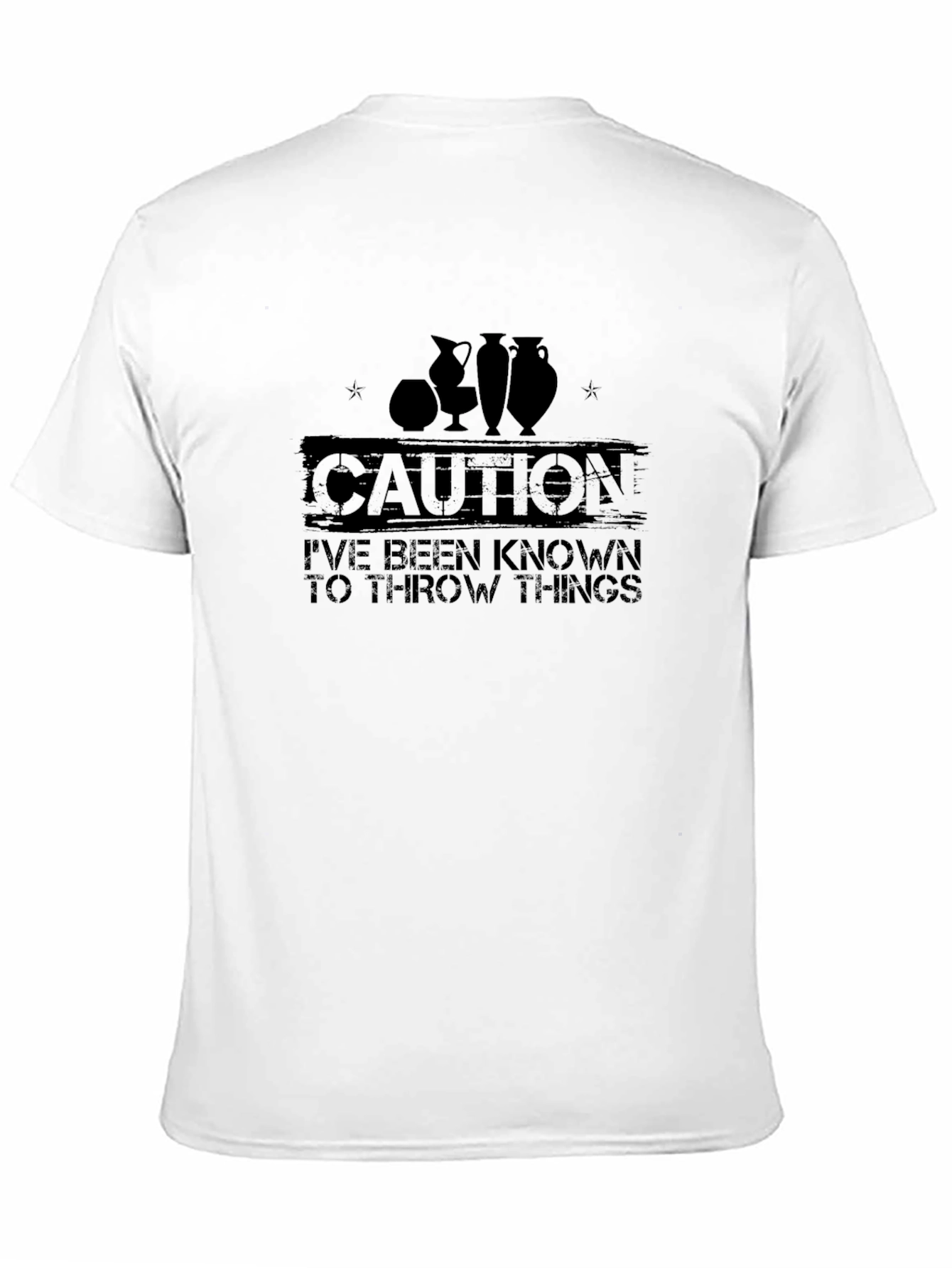 Caution: I Throw Things Pottery T-Shirt