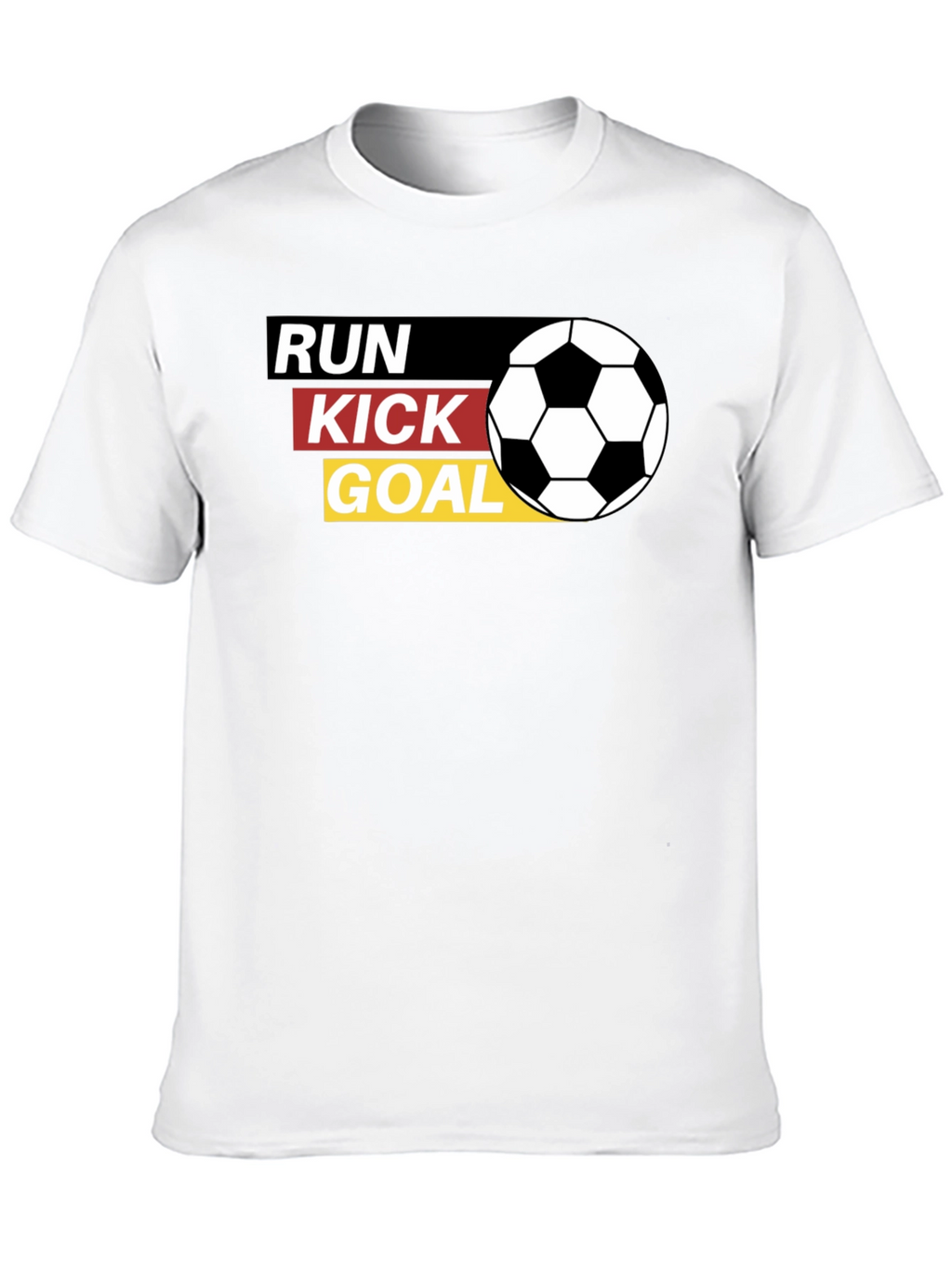 Run Kick Goal Soccer T-Shirt