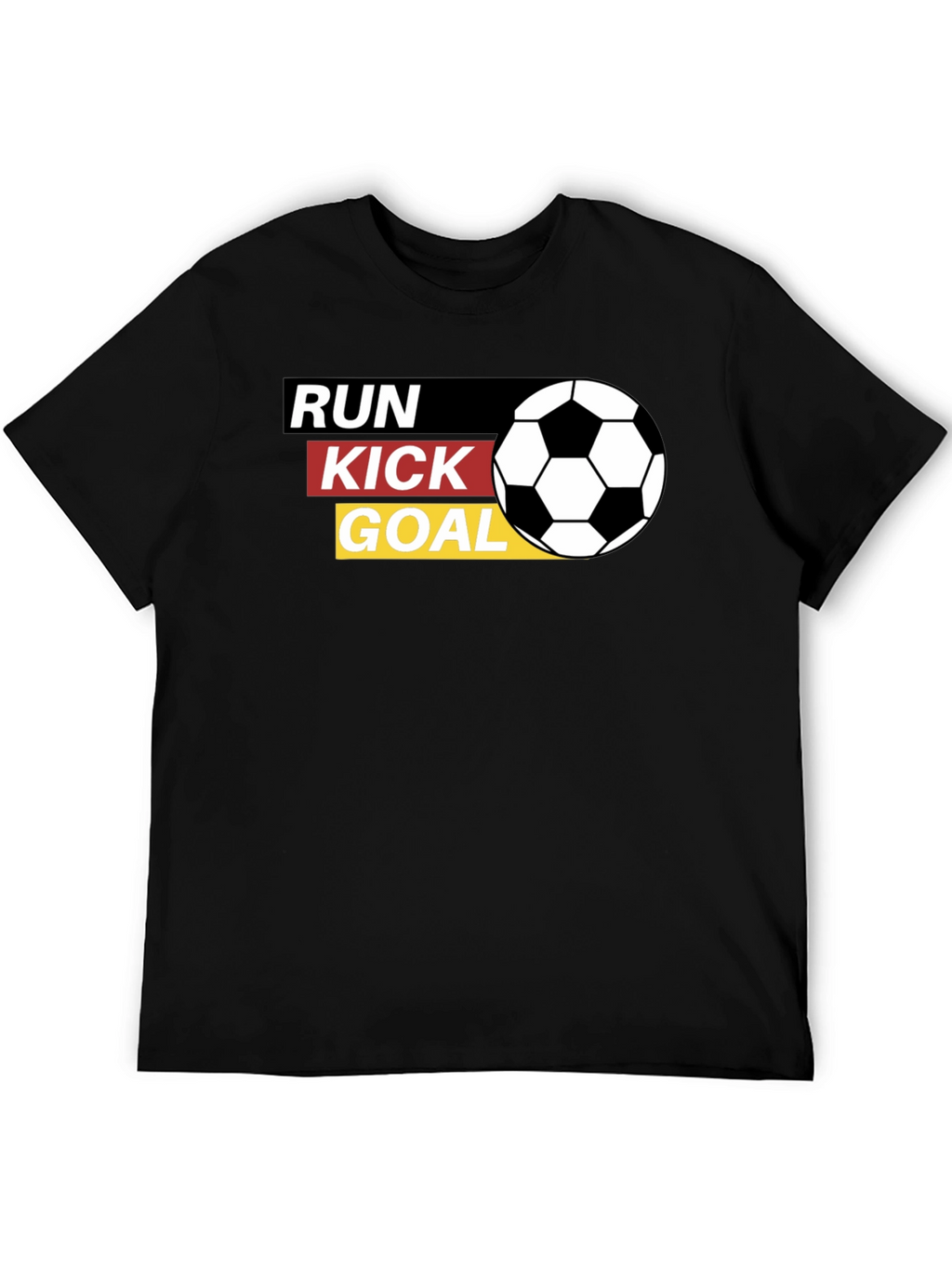 Run Kick Goal Soccer T-Shirt