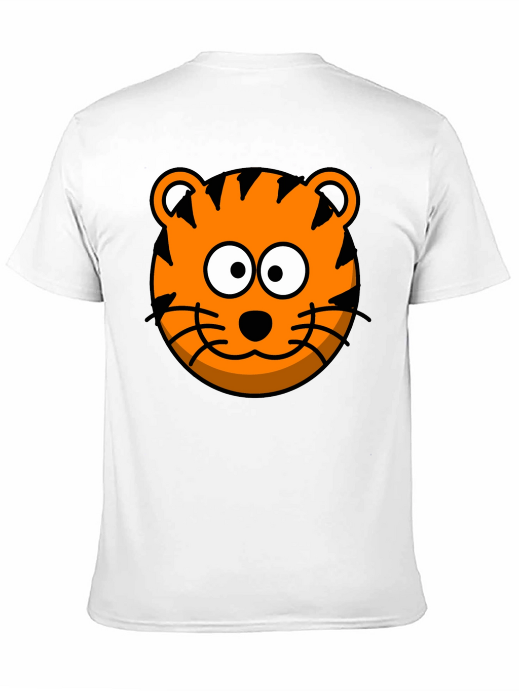 Funny Tiger Graphic Tee - Cartoon Animal Black T-Shirt