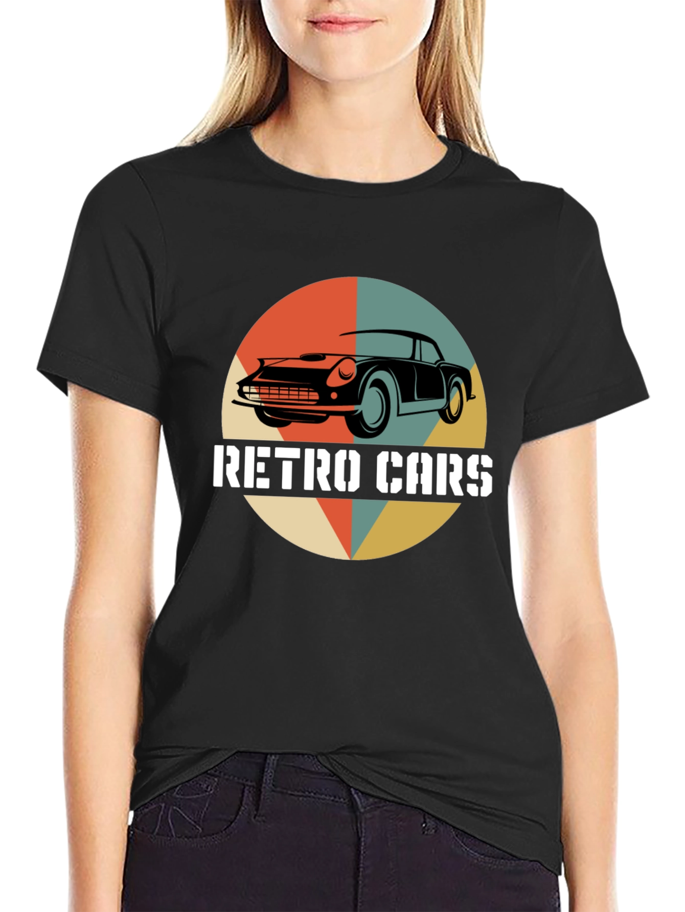 Retro Cars Graphic Tee - Vintage Automotive Style