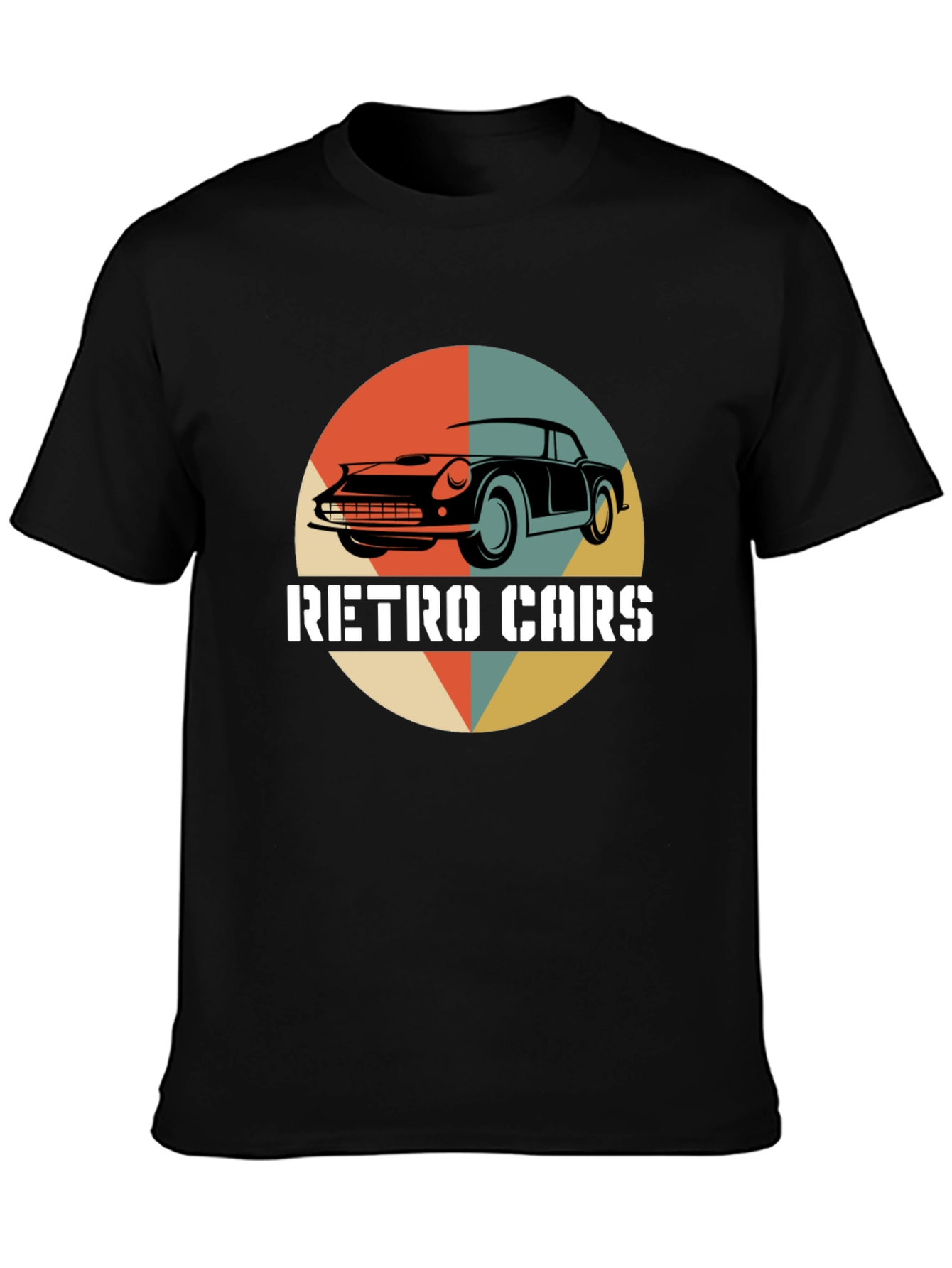 Retro Cars Graphic Tee - Vintage Automotive Style
