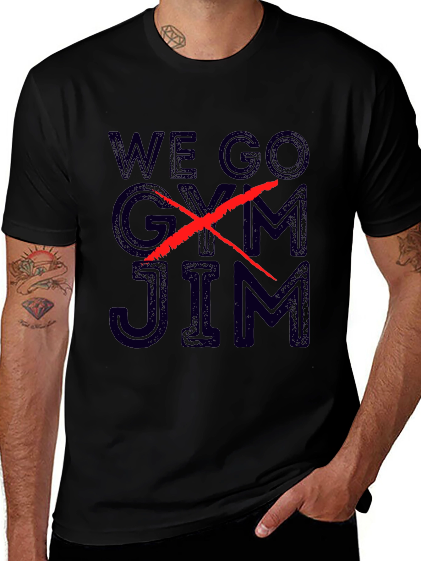 We Go Jim T-Shirt - Black Graphic Tee