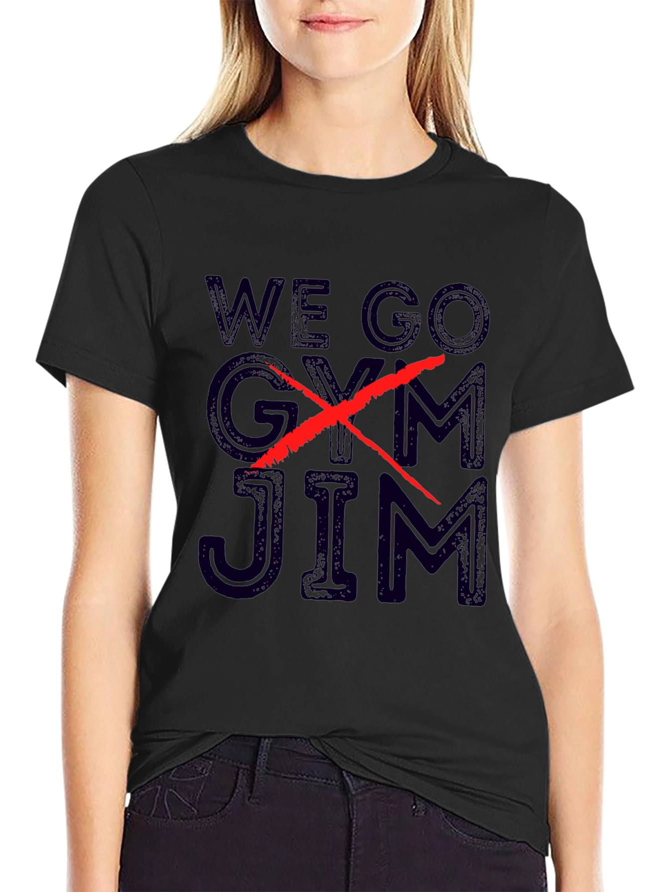 We Go Jim T-Shirt - Black Graphic Tee