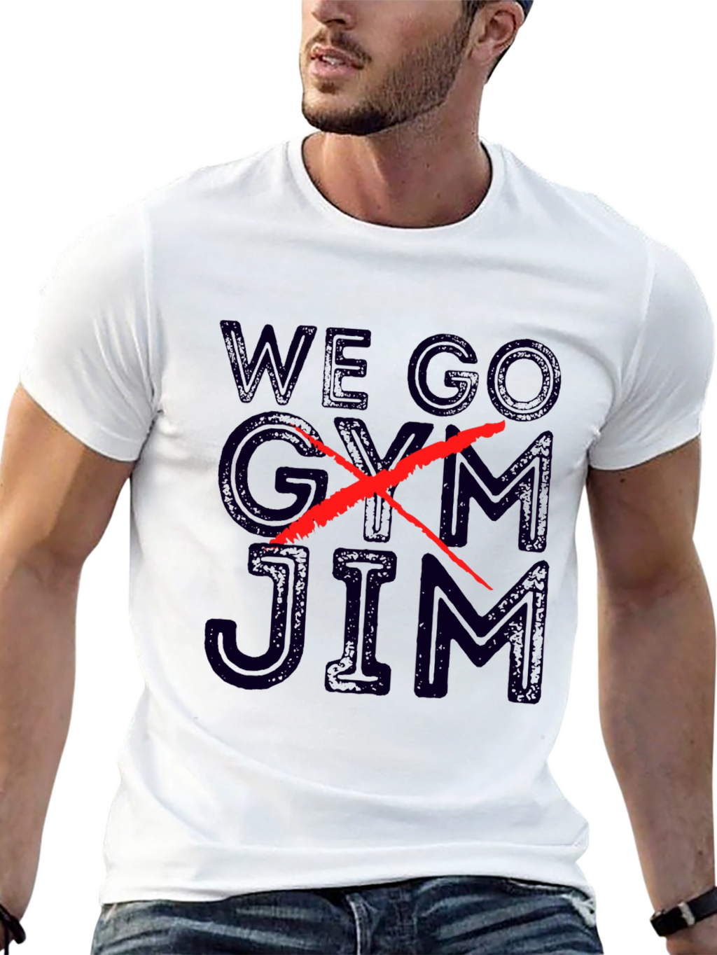 We Go Jim T-Shirt - Black Graphic Tee