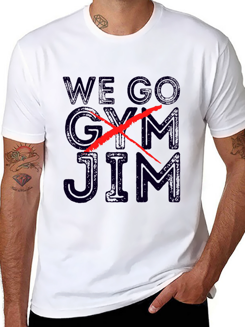 We Go Jim T-Shirt - Black Graphic Tee