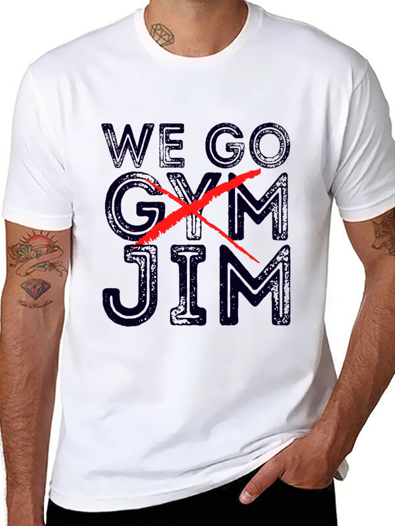 We Go Jim T-Shirt - Black Graphic Tee