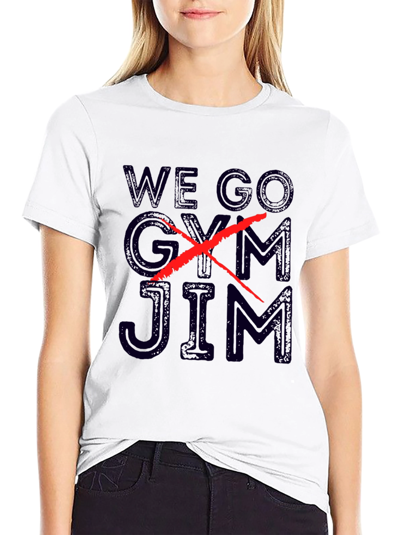 We Go Jim T-Shirt - Black Graphic Tee
