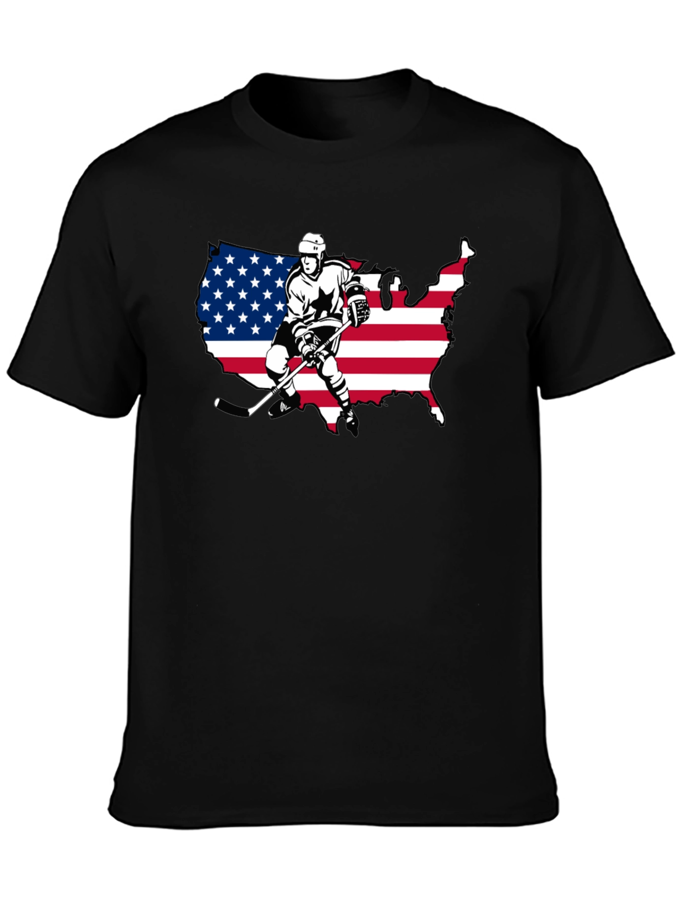USA Hockey Graphic Tee - Patriotic Style