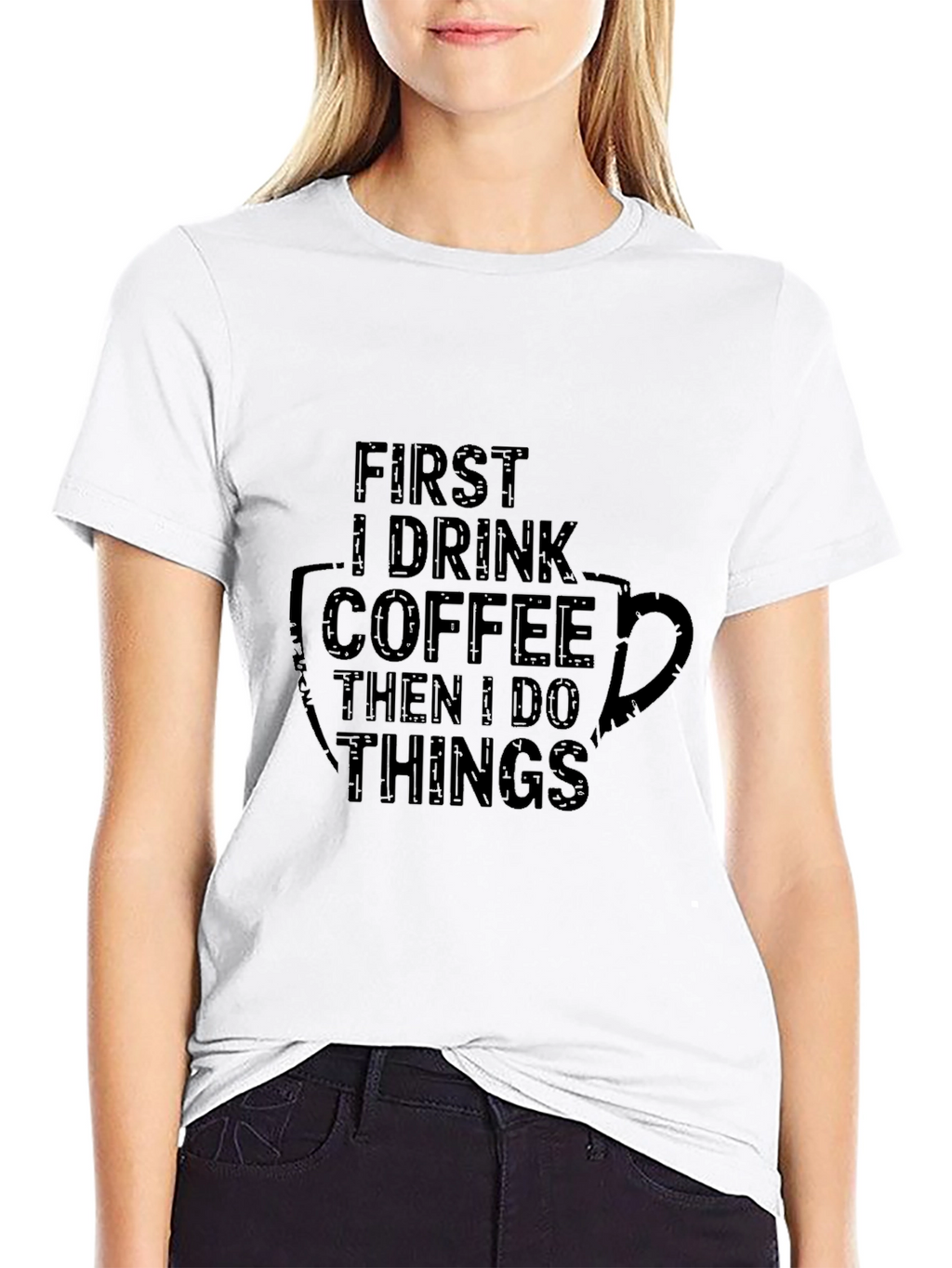 Coffee First Mens T-Shirt