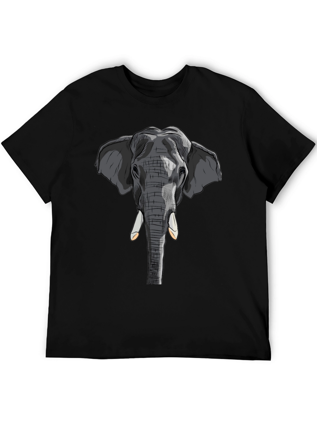 Elephant Graphic T-Shirt - Stylish Animal Print Tee