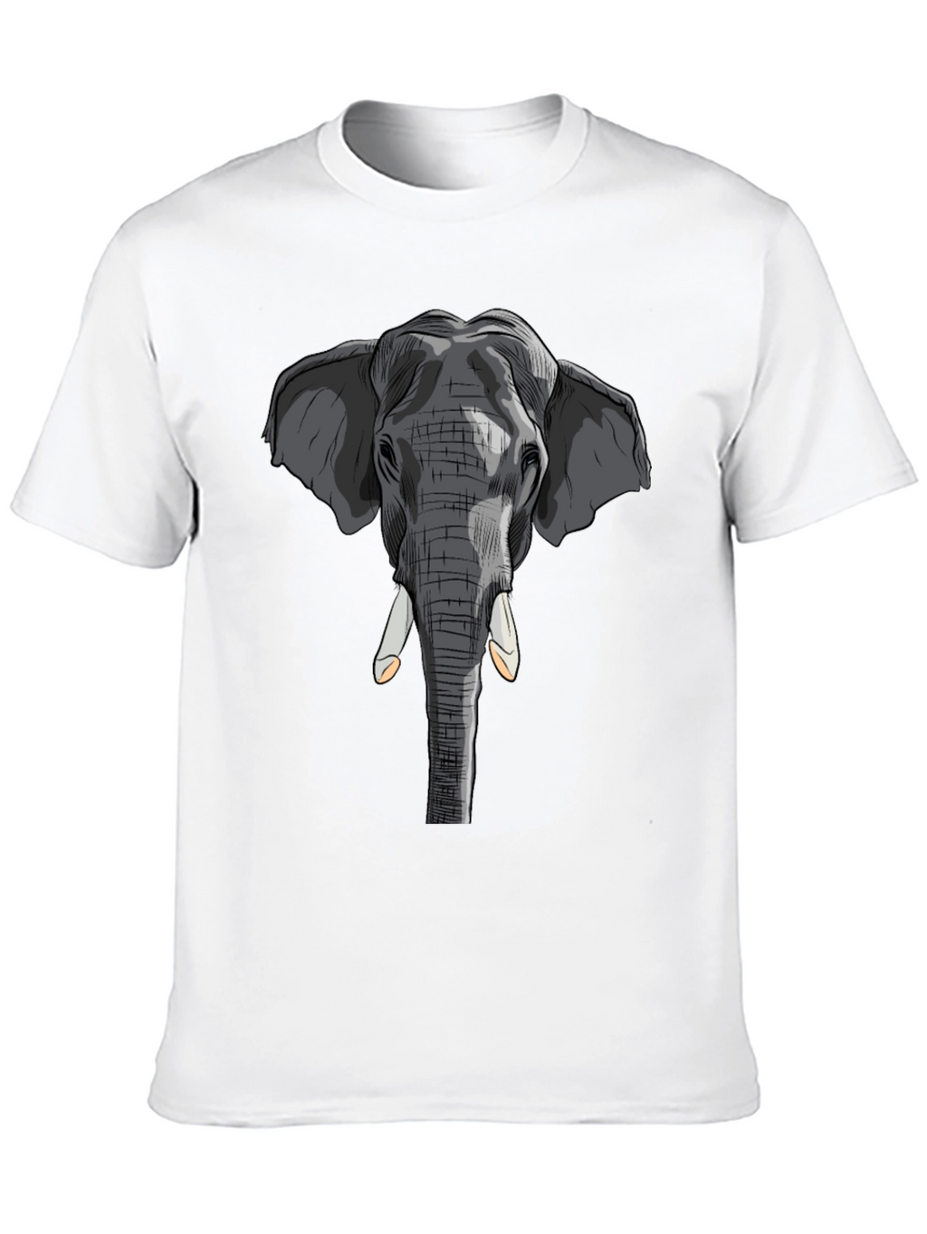 Elephant Graphic T-Shirt - Stylish Animal Print Tee