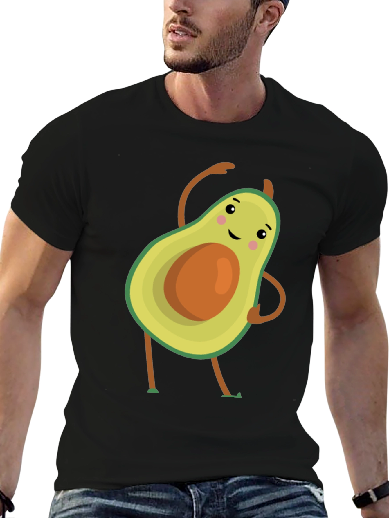 Dancing Avocado Graphic Tee - Unique Design