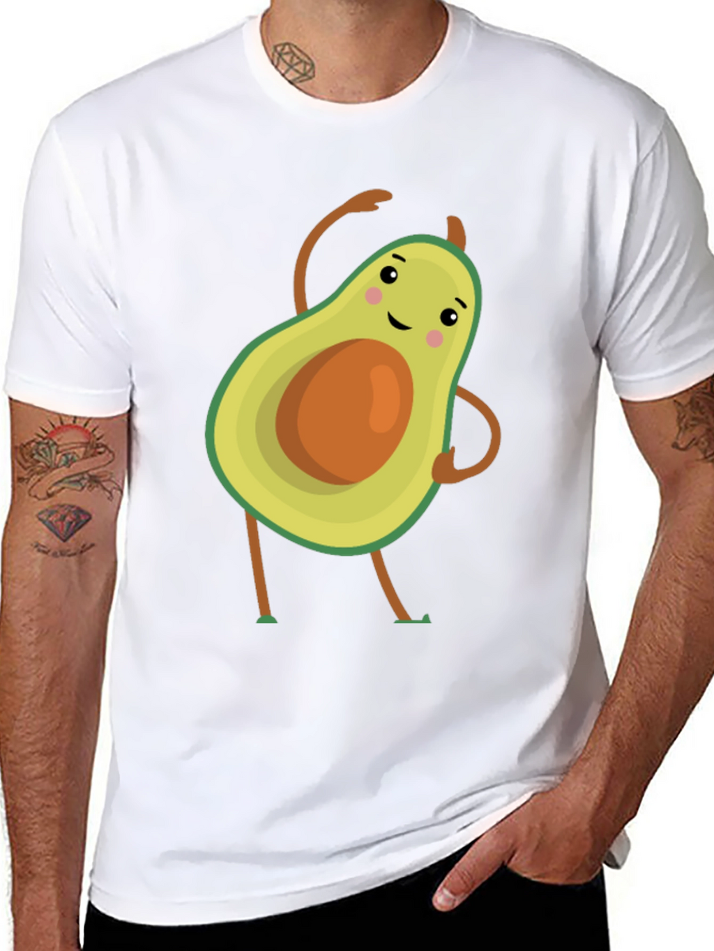 Dancing Avocado Graphic Tee - Unique Design