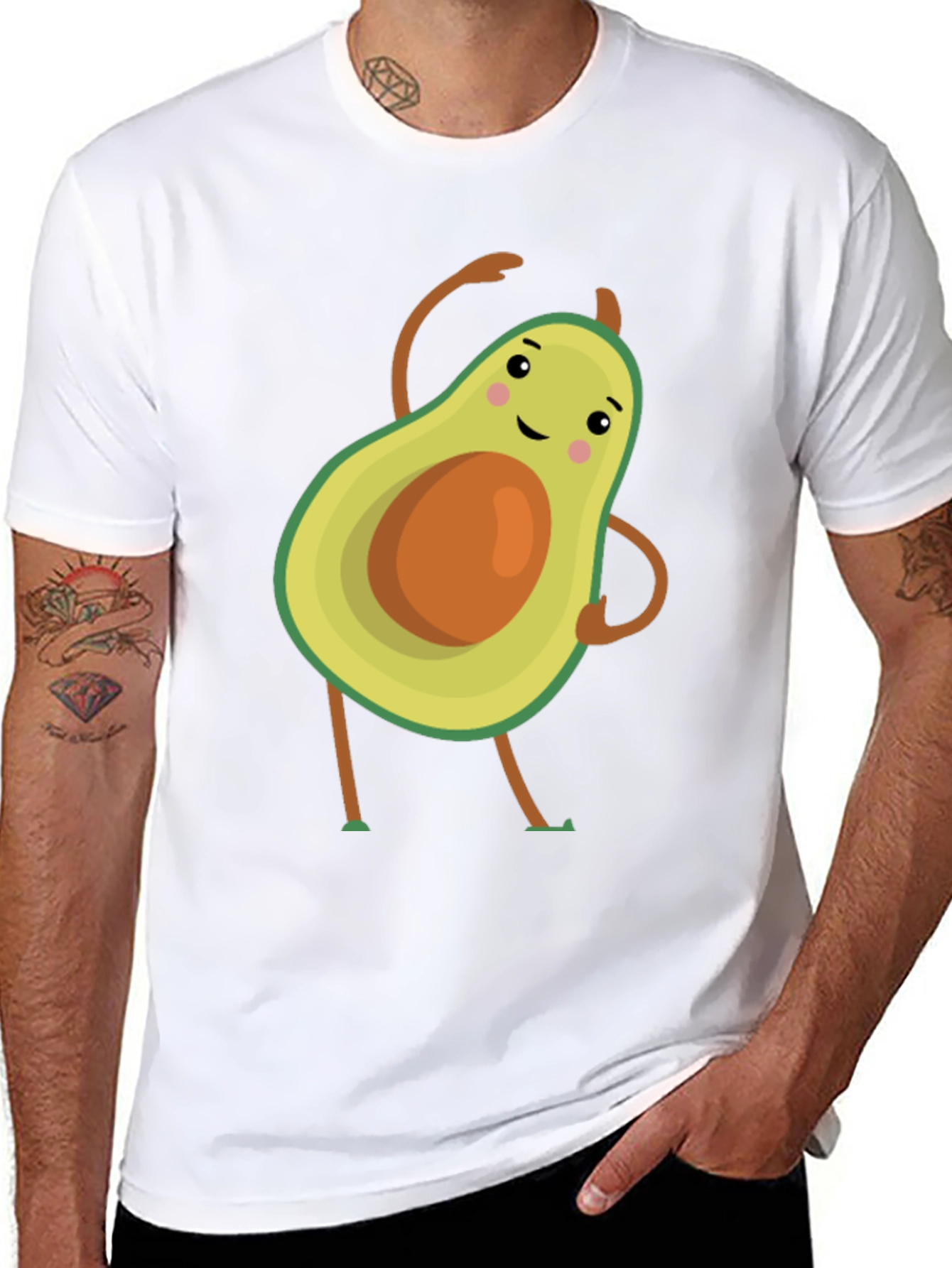 Dancing Avocado Graphic Tee - Unique Design