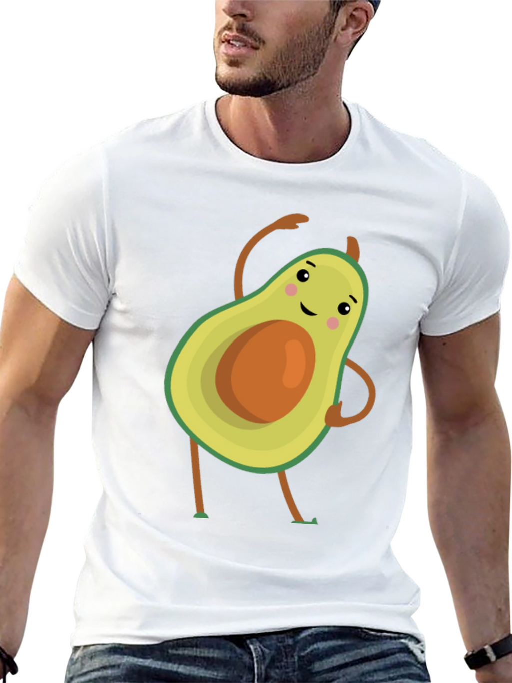 Dancing Avocado Graphic Tee - Unique Design