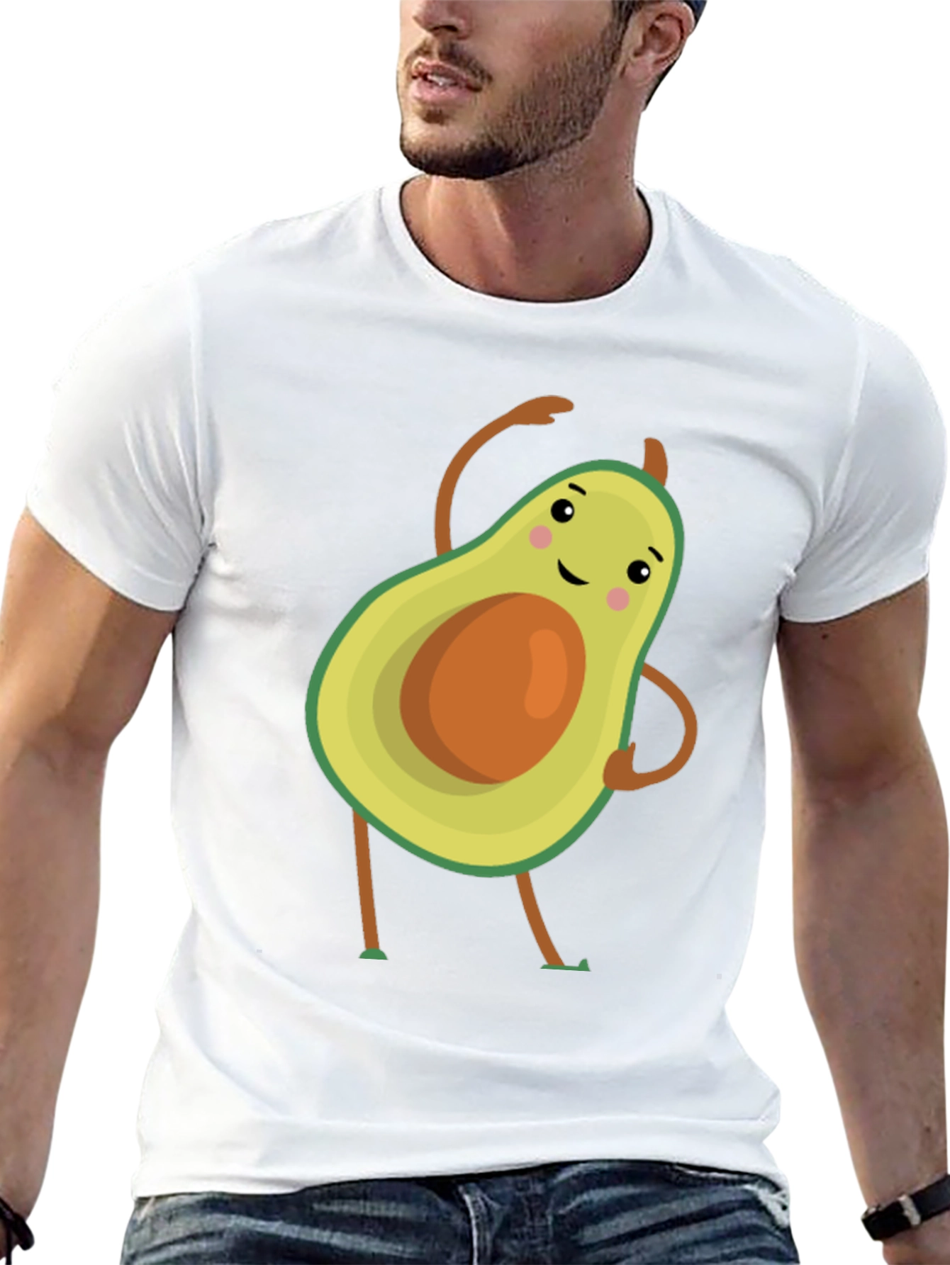 Dancing Avocado Graphic Tee - Unique Design