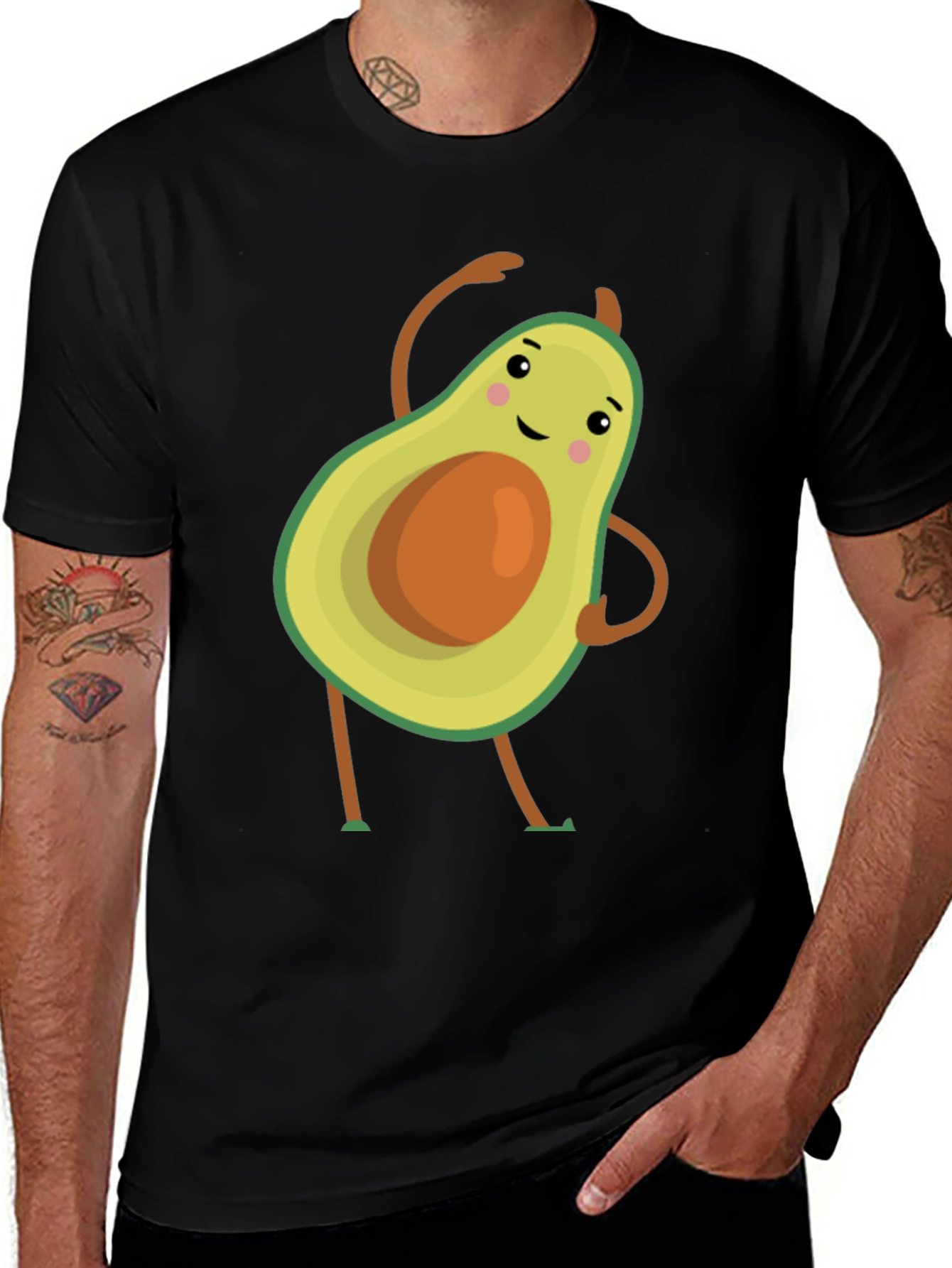 Dancing Avocado Graphic Tee - Unique Design