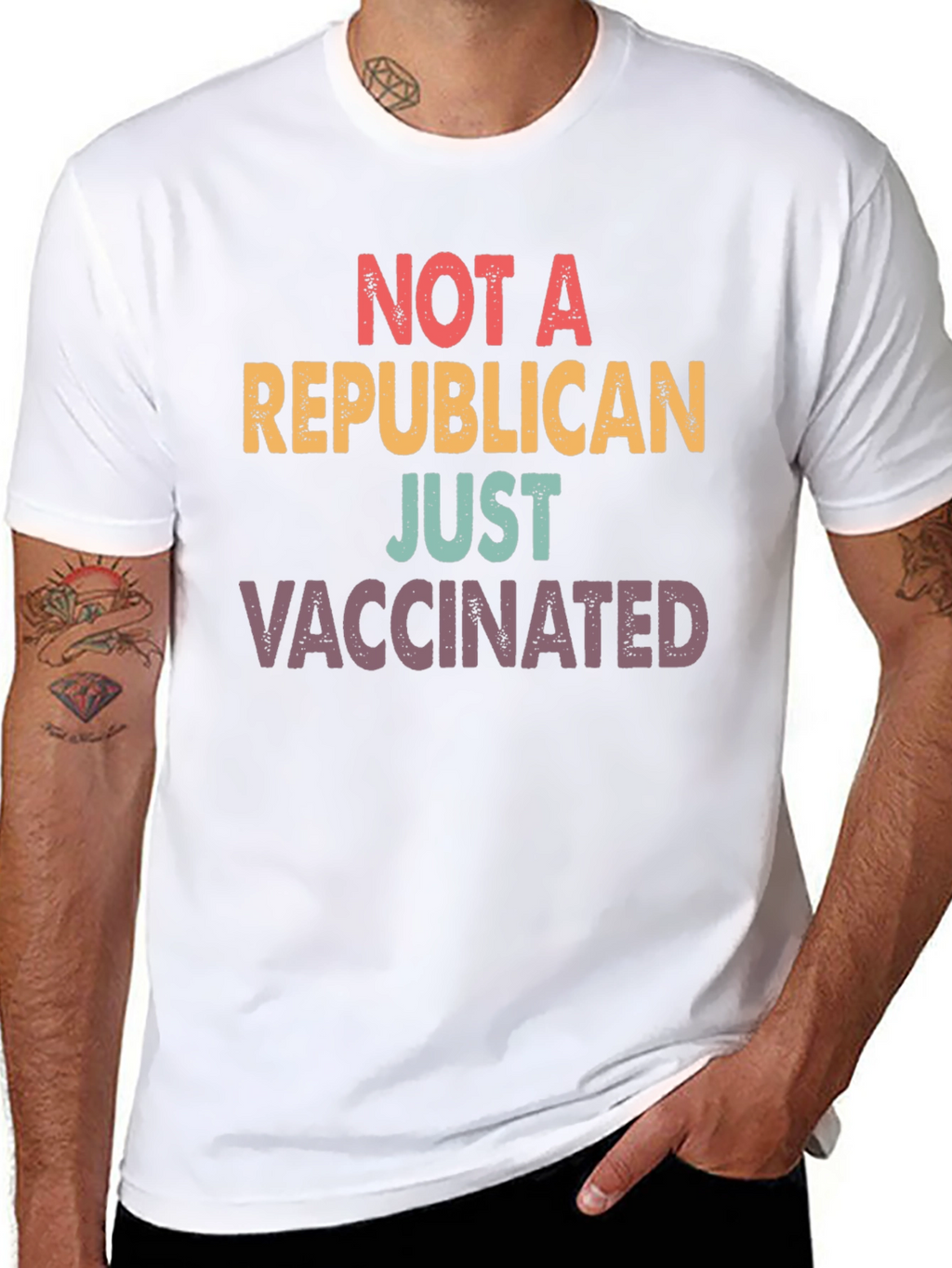 Not A Republican Just Vaccinated T-Shirt