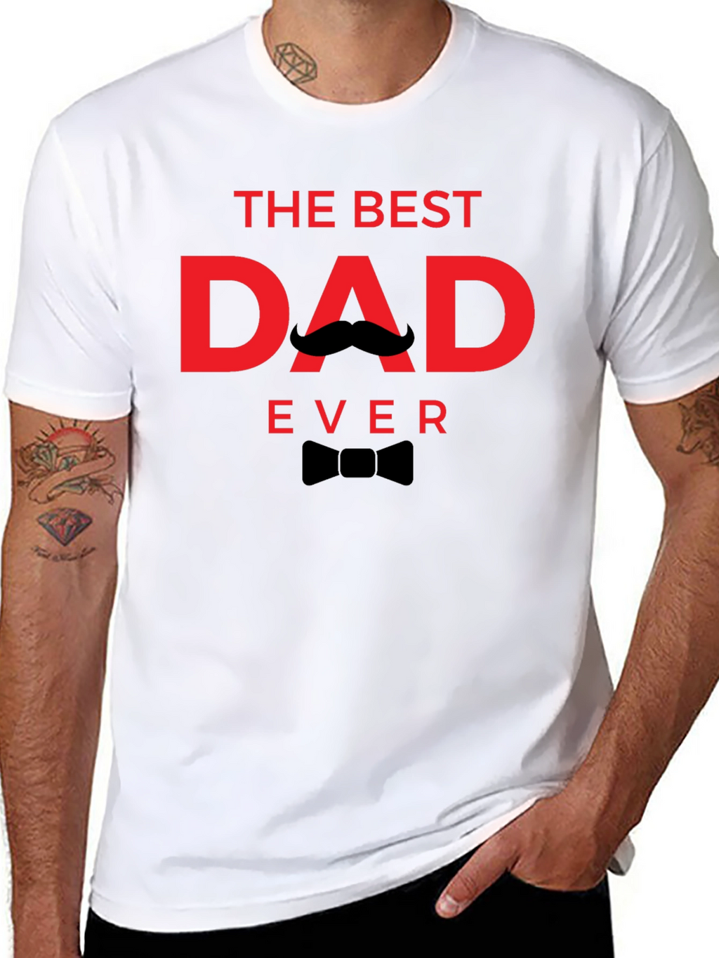 The Best Dad Ever Black T-Shirt