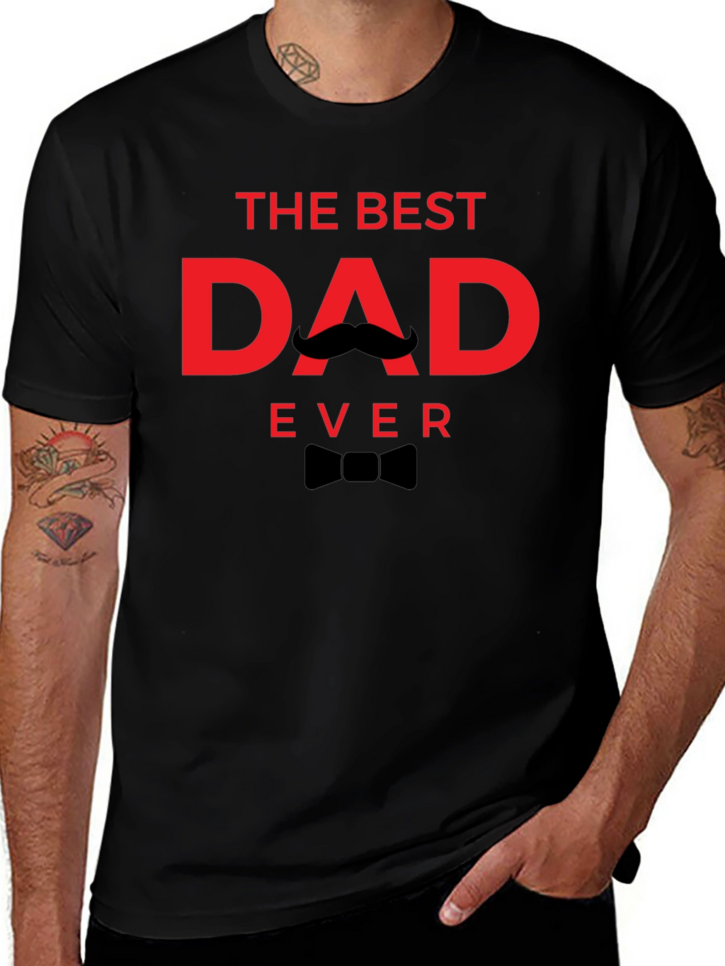 The Best Dad Ever Black T-Shirt