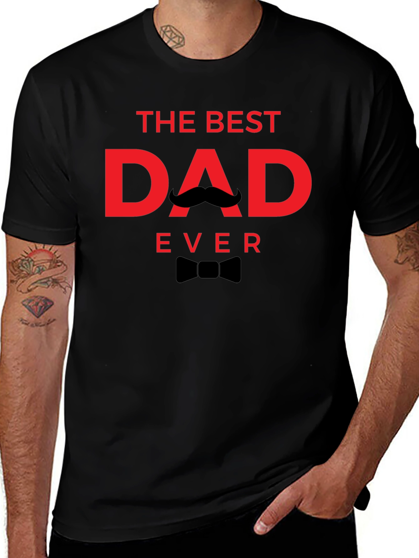 The Best Dad Ever Black T-Shirt