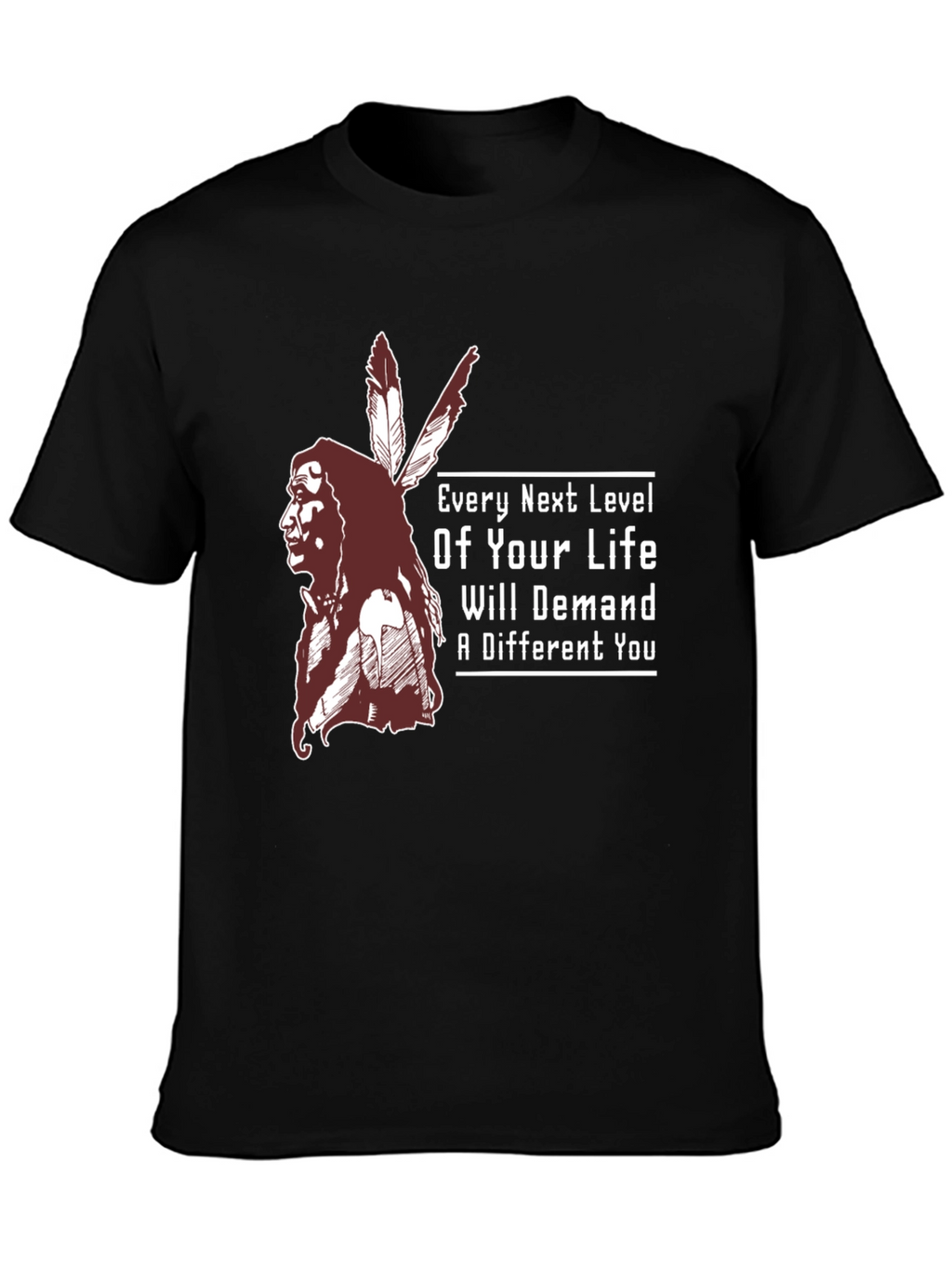 Inspirational T-Shirt: Native American Chief Design