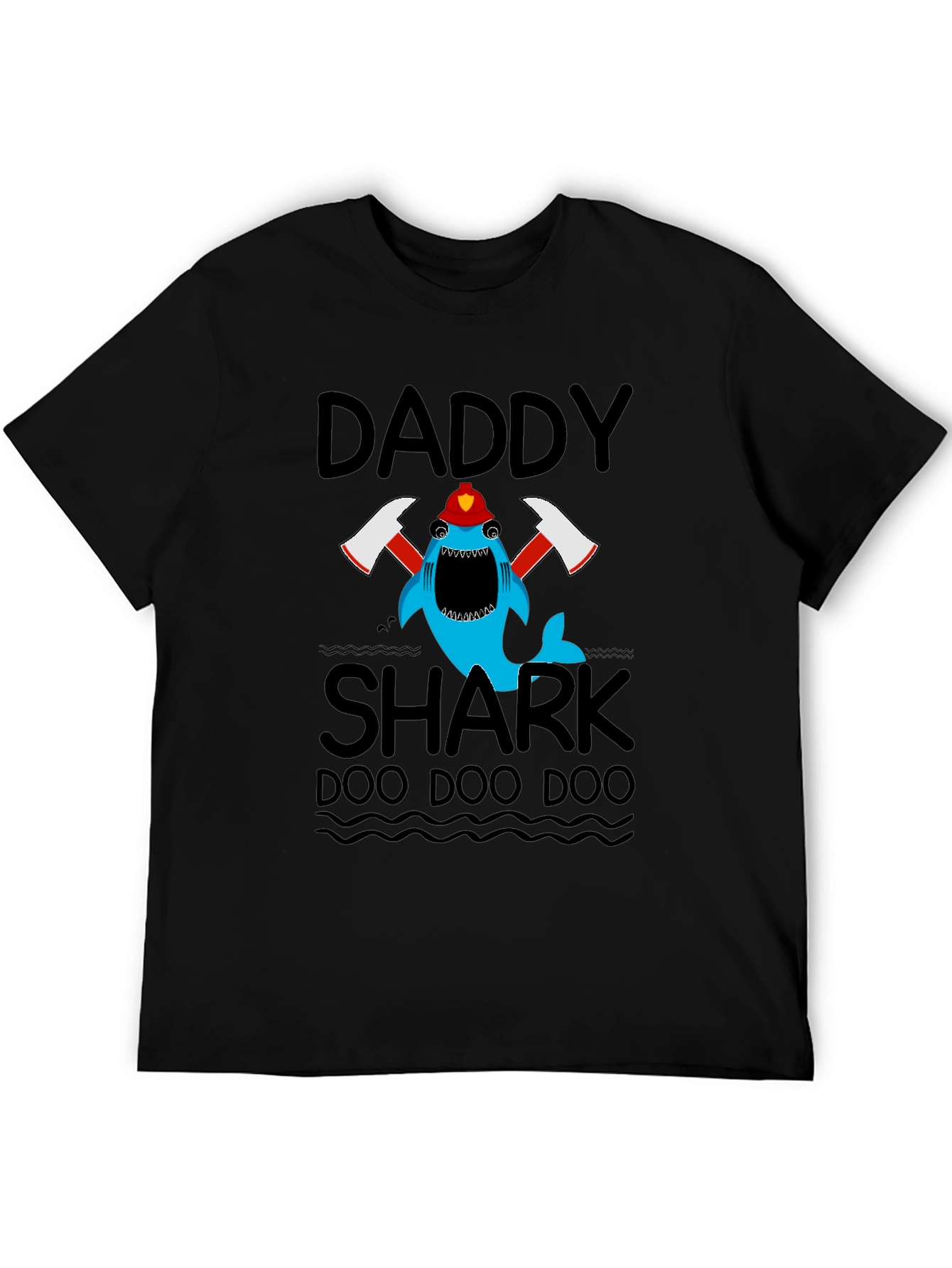 Daddy Shark Firefighter T-Shirt