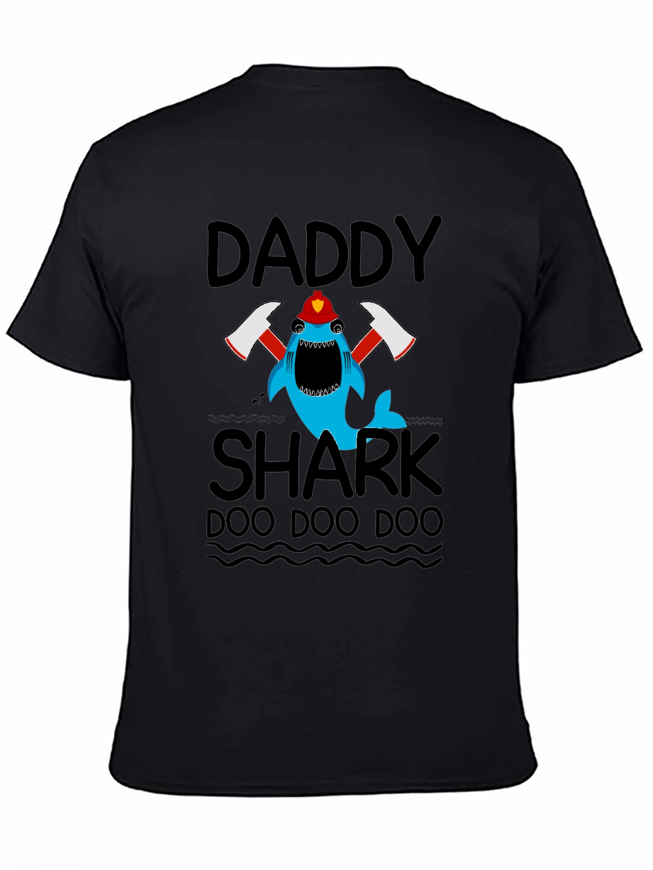 Daddy Shark Firefighter T-Shirt