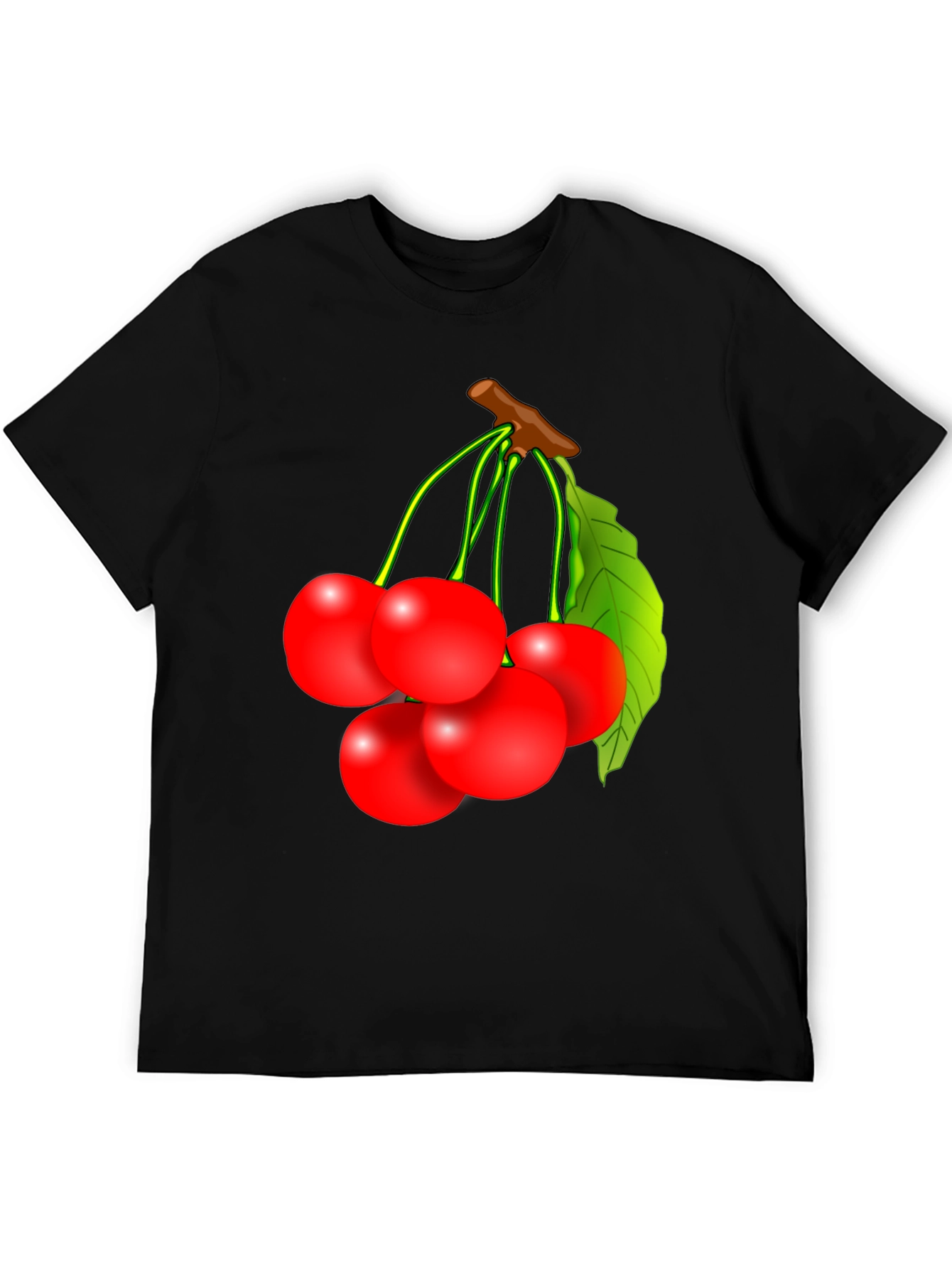 Cherry Graphic T-Shirt - Fruit Design Tee