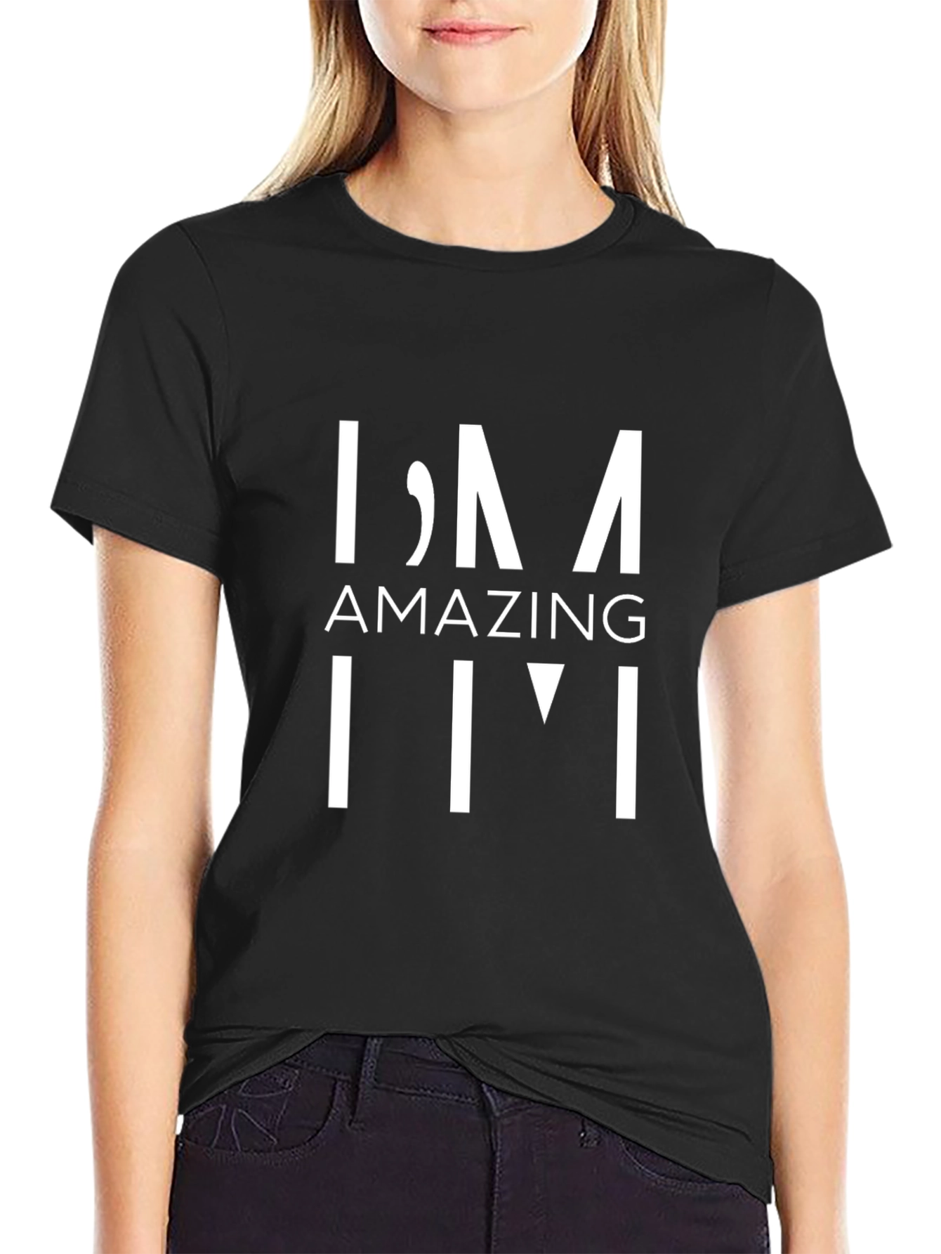 Amazing Im T-Shirt - Casual Black Tee