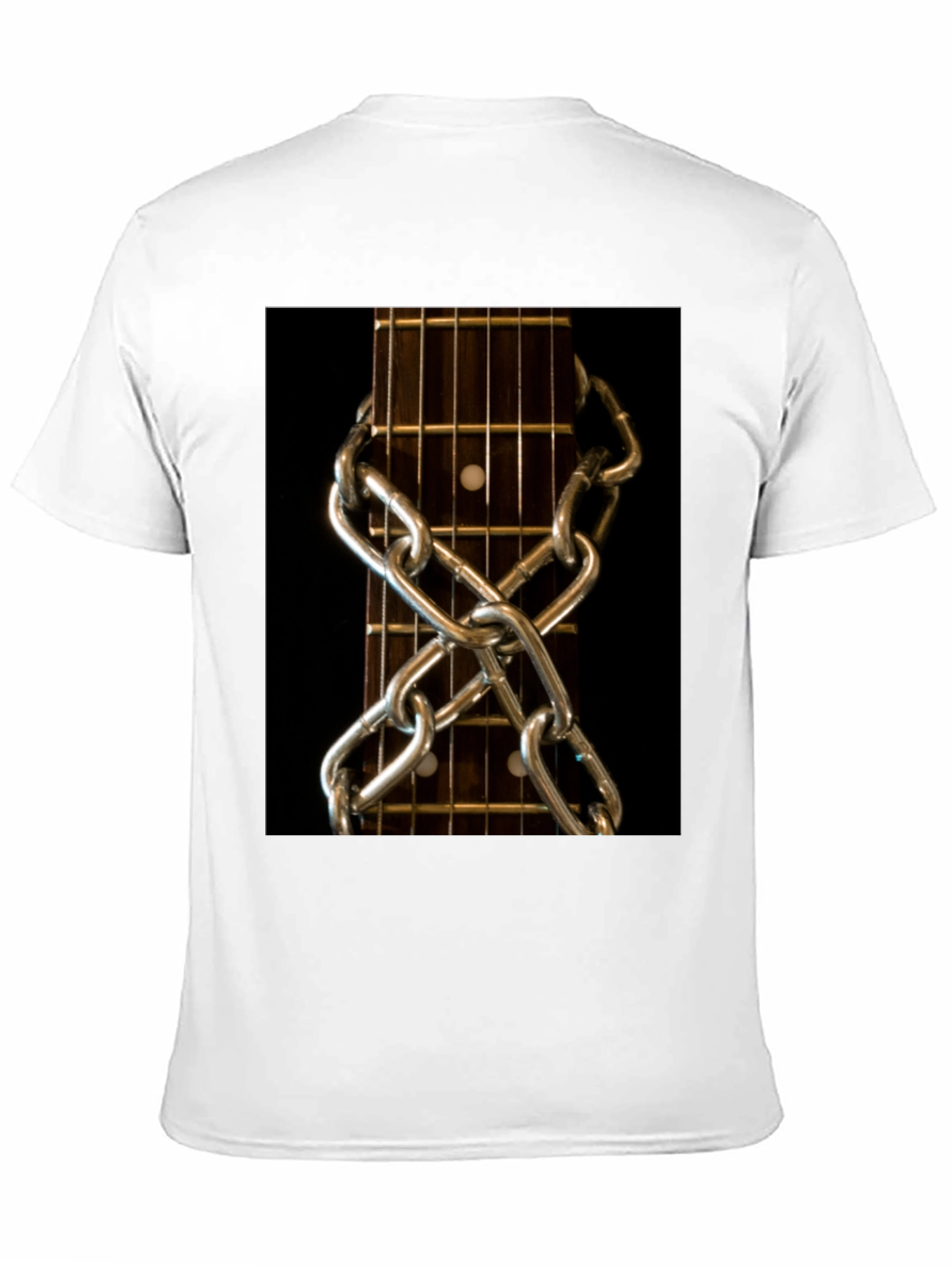 Guitar Neck & Chain Graphic T-Shirt