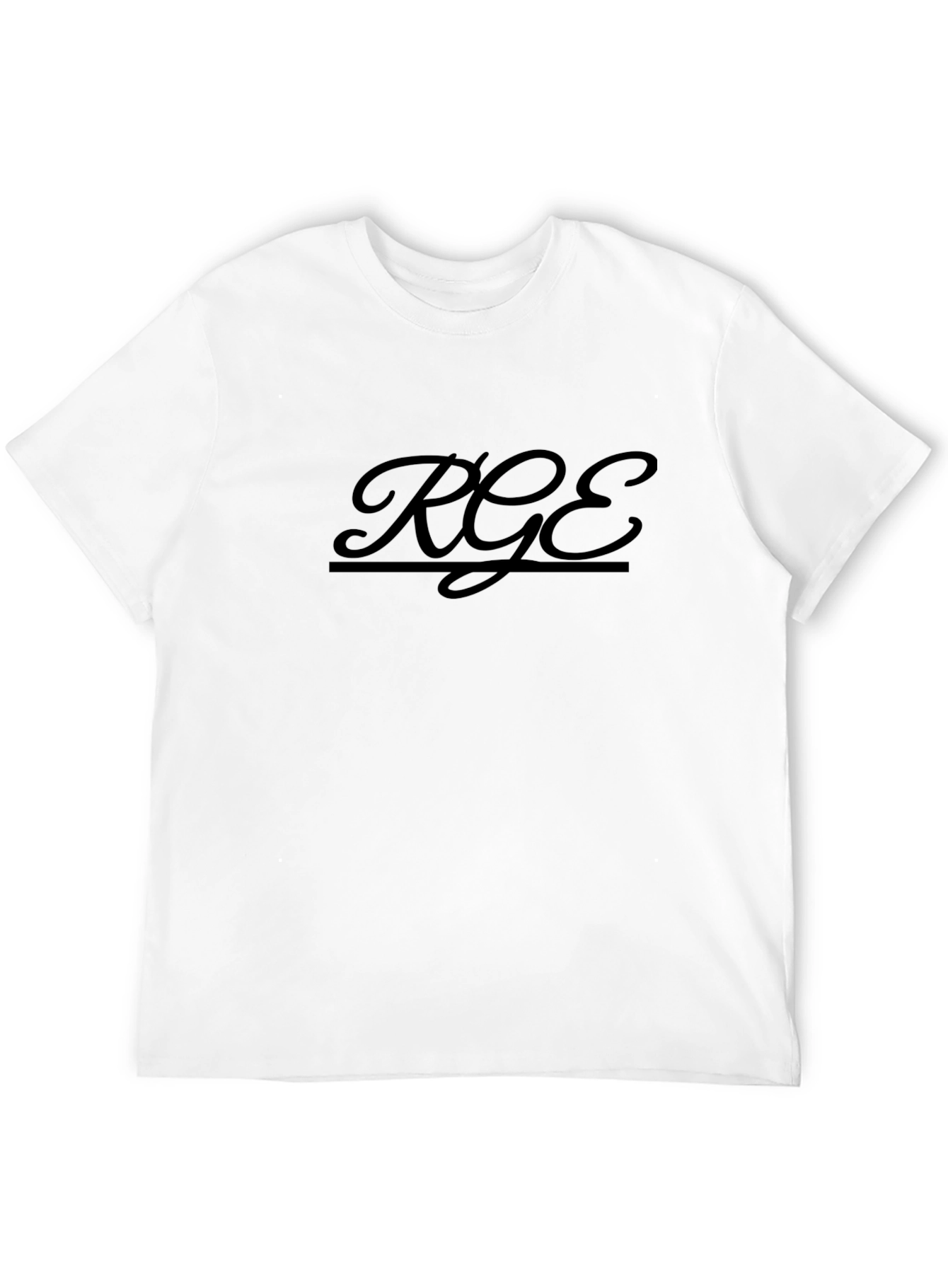 Stylish Black RGE Graphic Tee - Casual Comfort