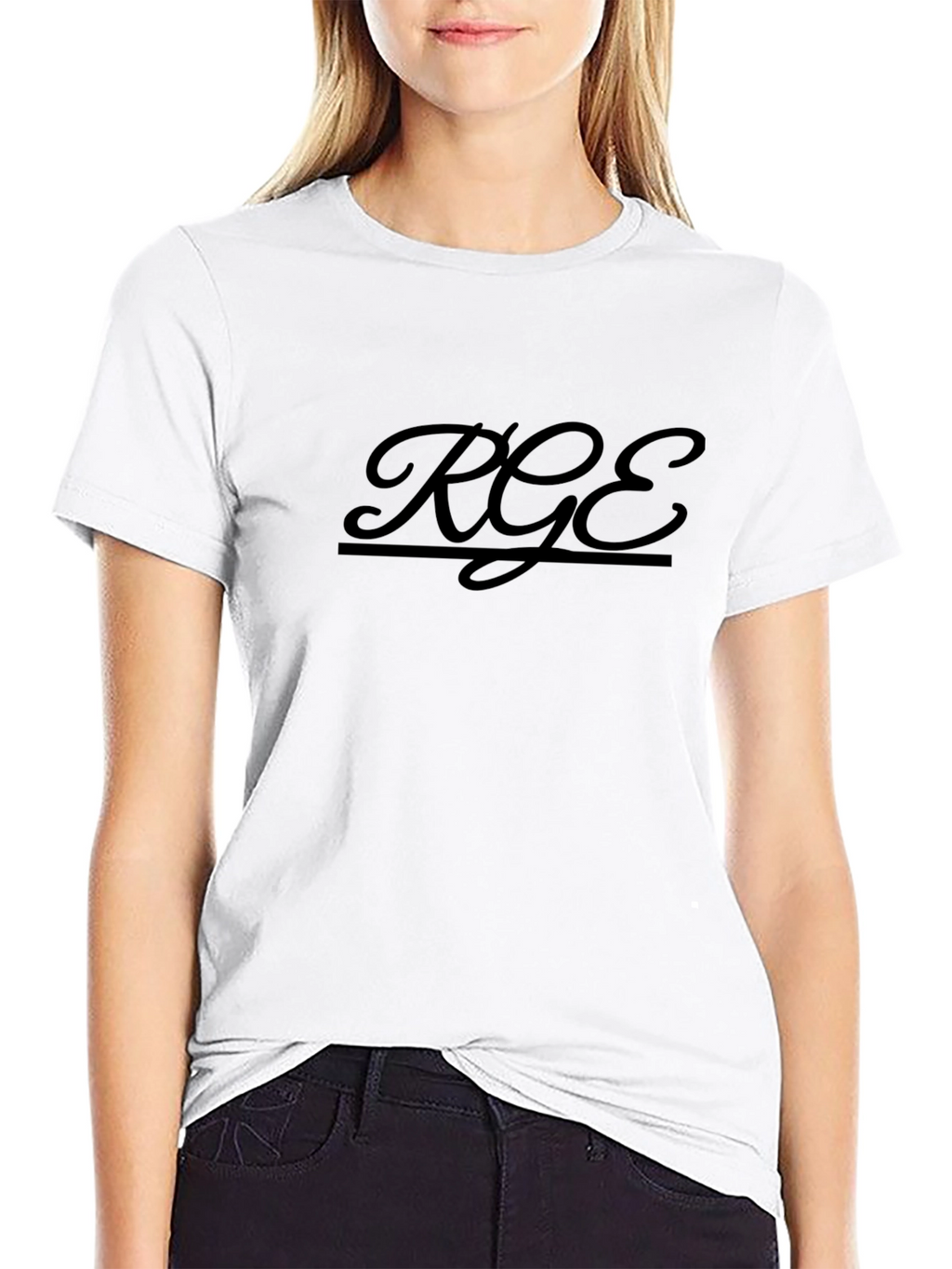 Stylish Black RGE Graphic Tee - Casual Comfort
