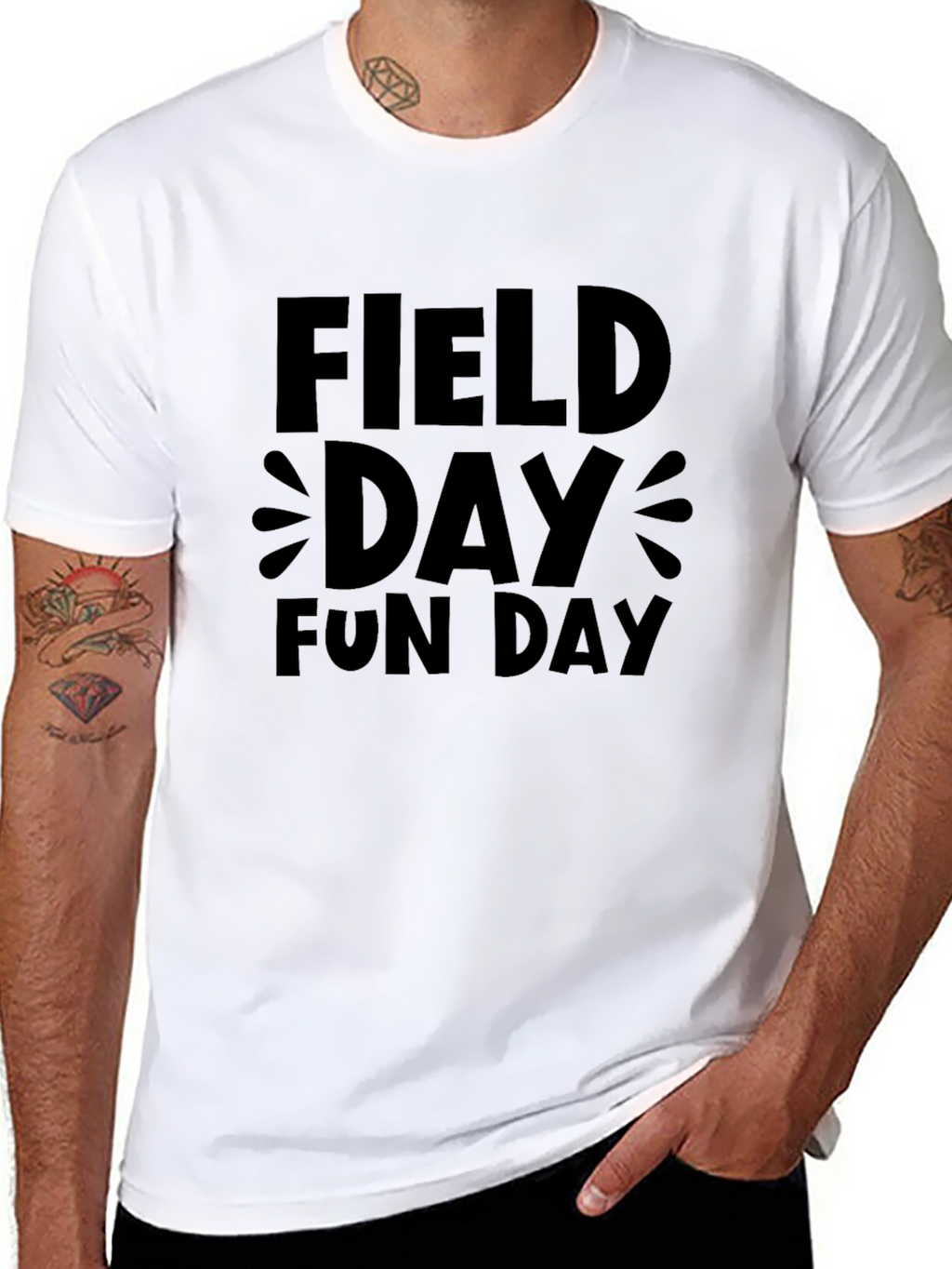 Field Day Fun Day Black T-Shirt