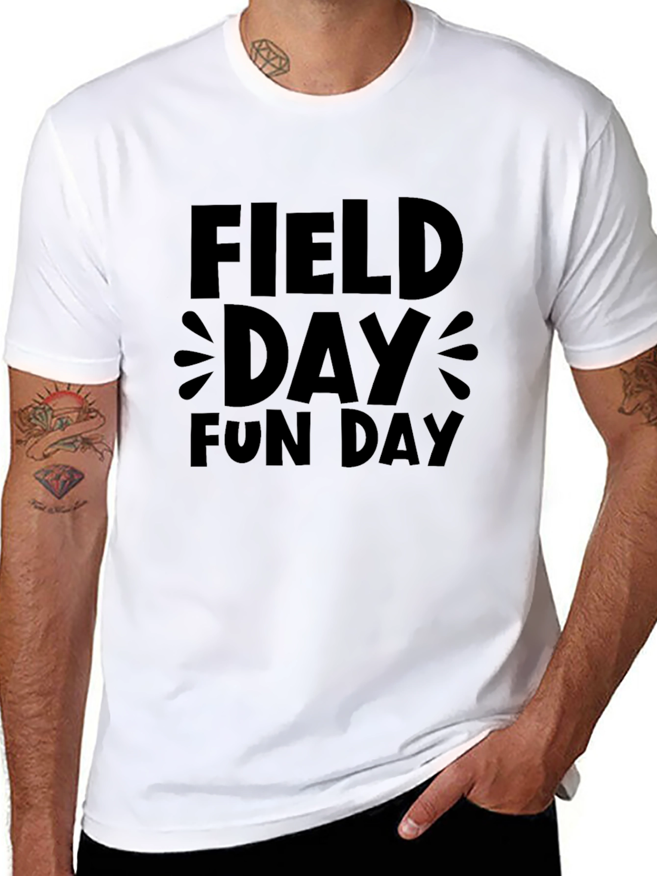 Field Day Fun Day Black T-Shirt