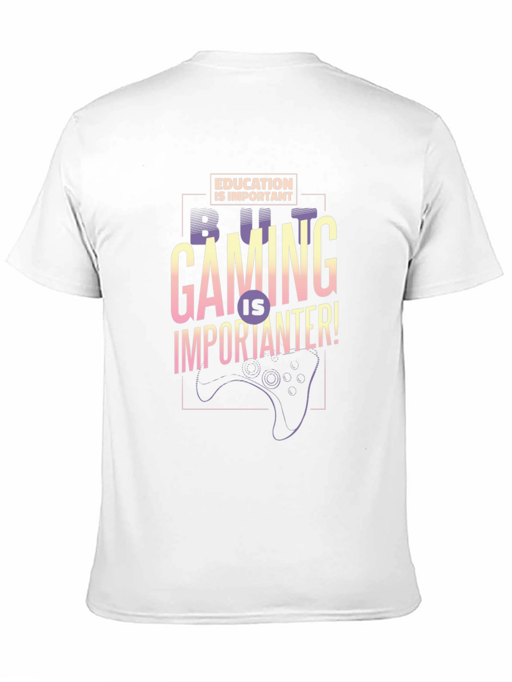 Gaming is Importanter Graphic Tee - Black