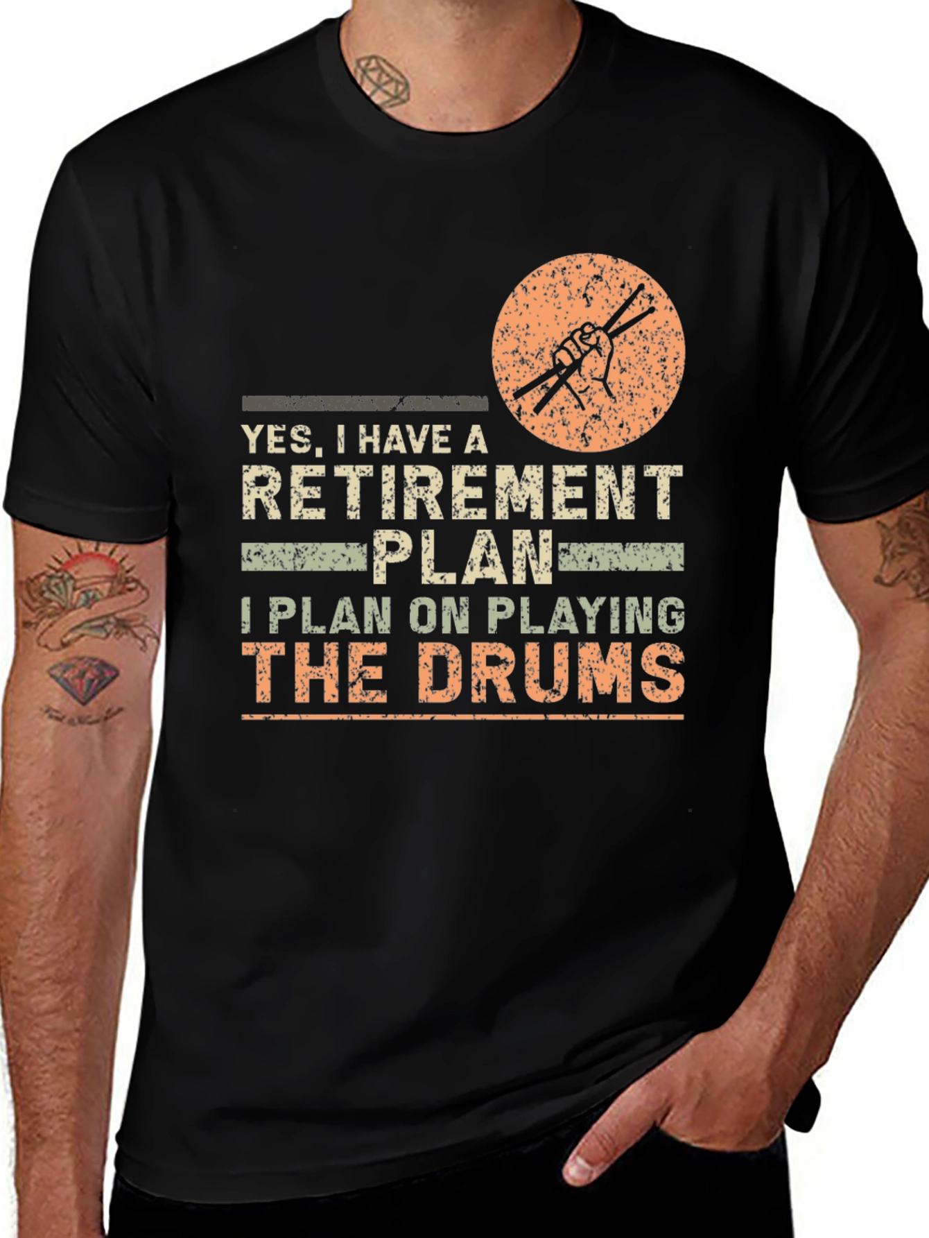 Retirement Plan Drummer T-Shirt