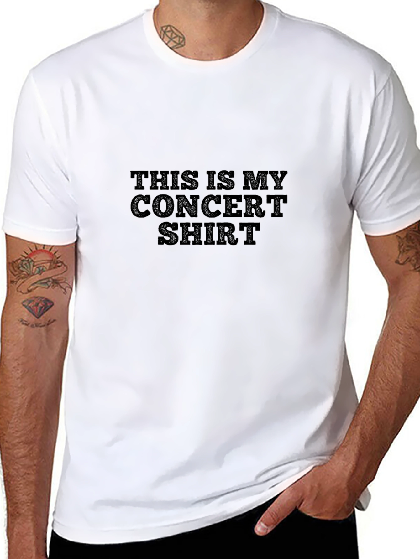 This is My Concert Shirt - Black Crewneck Tee