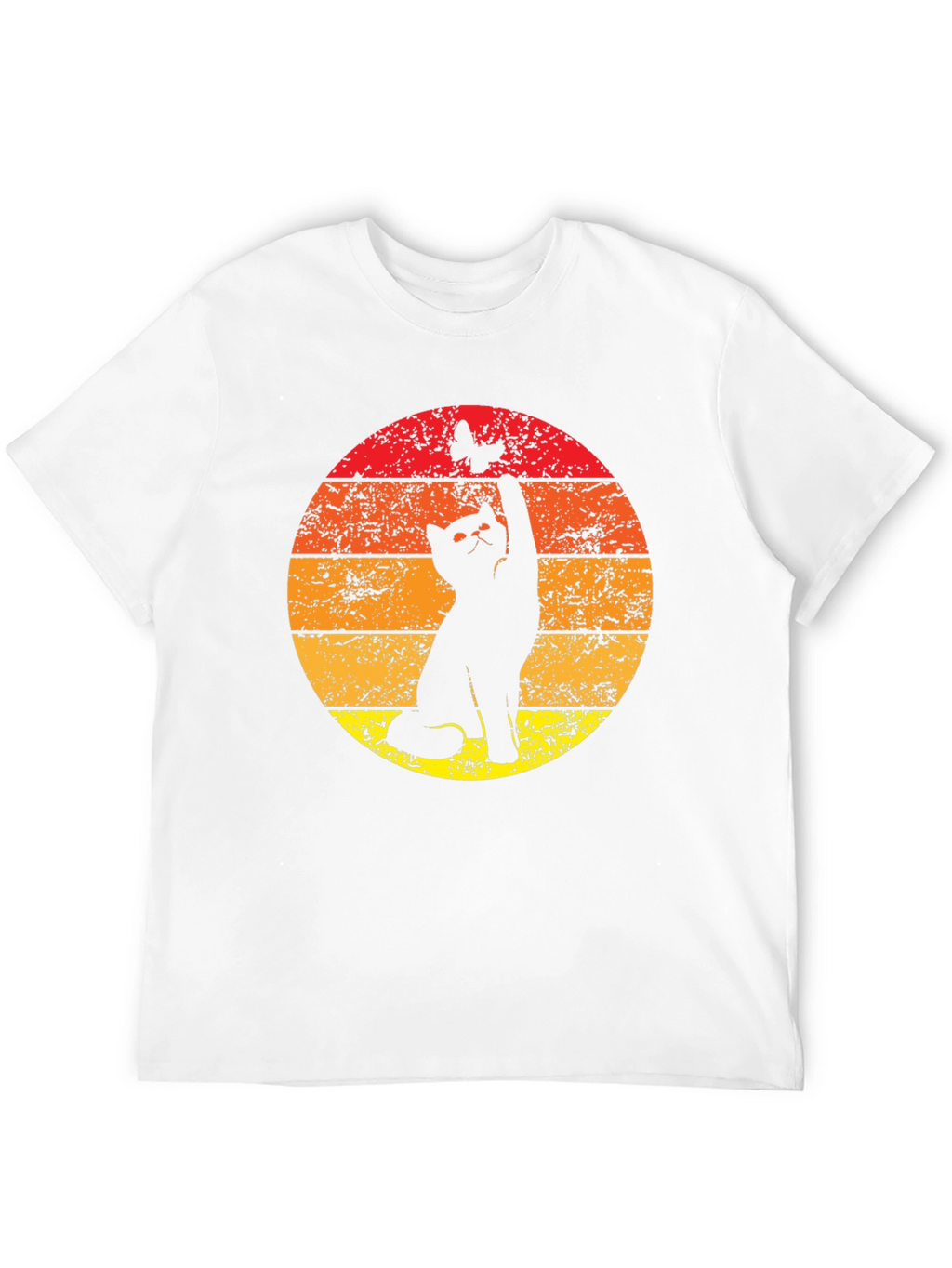 Cat and Butterfly Graphic Tee