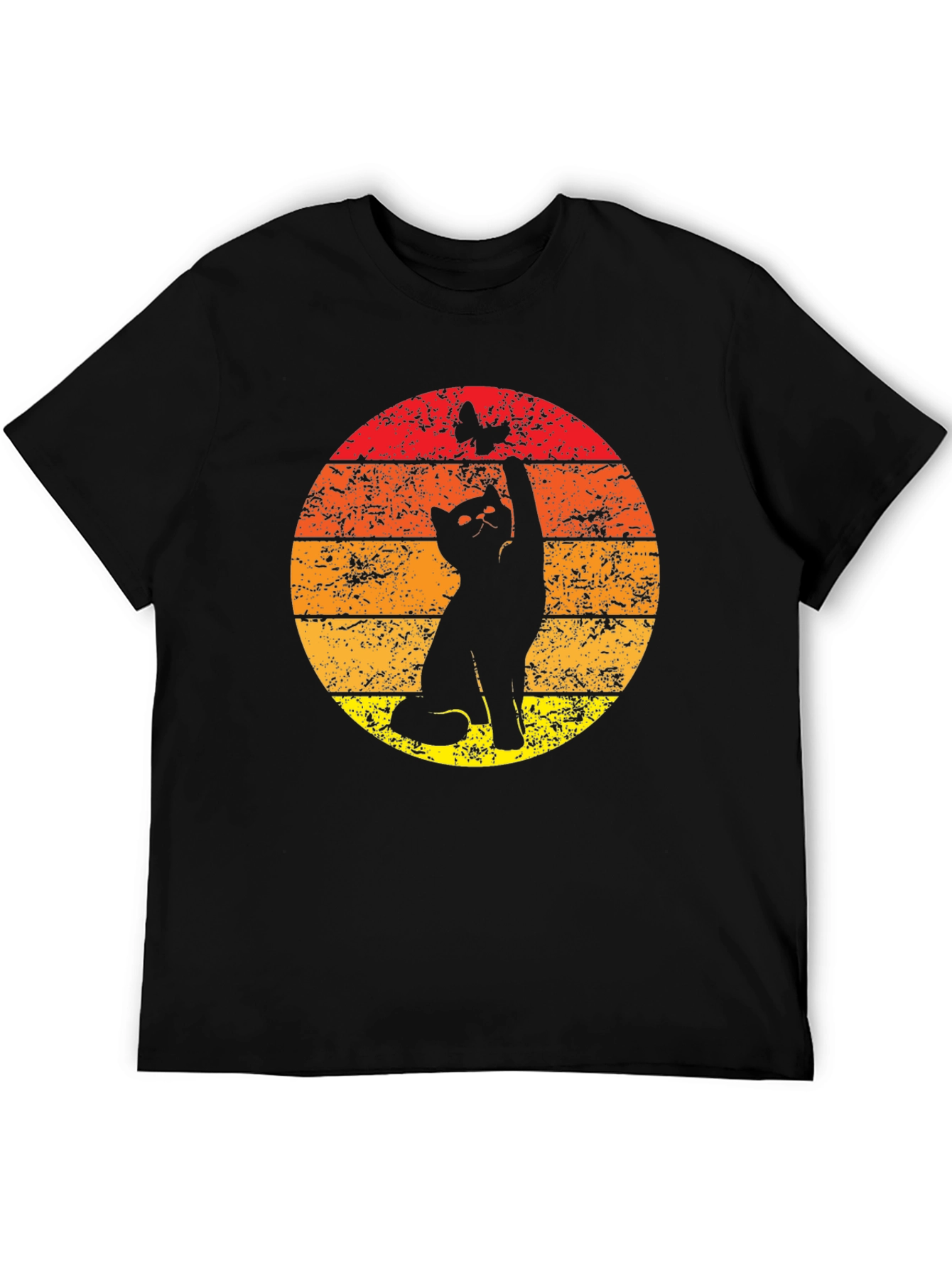 Cat and Butterfly Graphic Tee