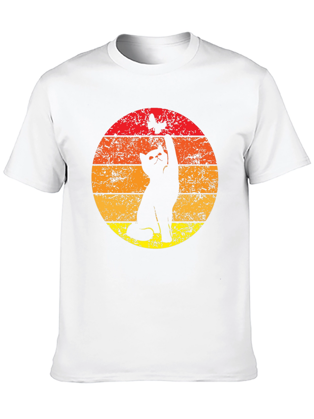 Cat and Butterfly Graphic Tee